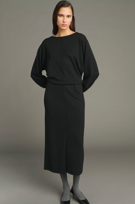 Vestido Kathleen - Negro - Lana Merino - Mujer