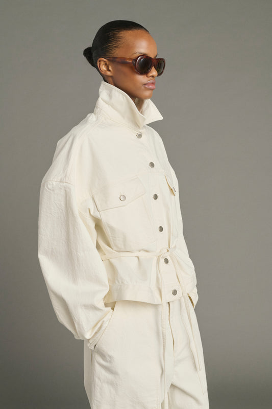 Lys jacket - Ecru - Cotton - Women