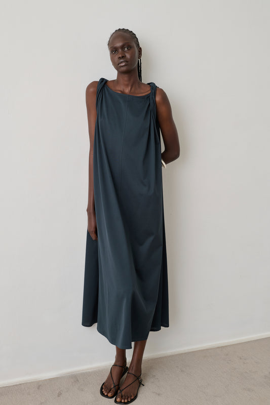 Robe Debby - Pétrole - Coton - Femme