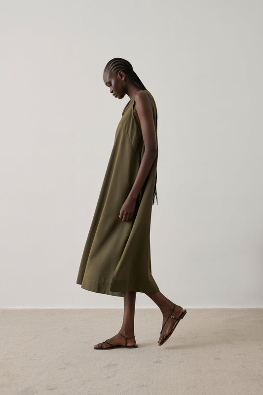 Robe Emna - Kaki - Femme