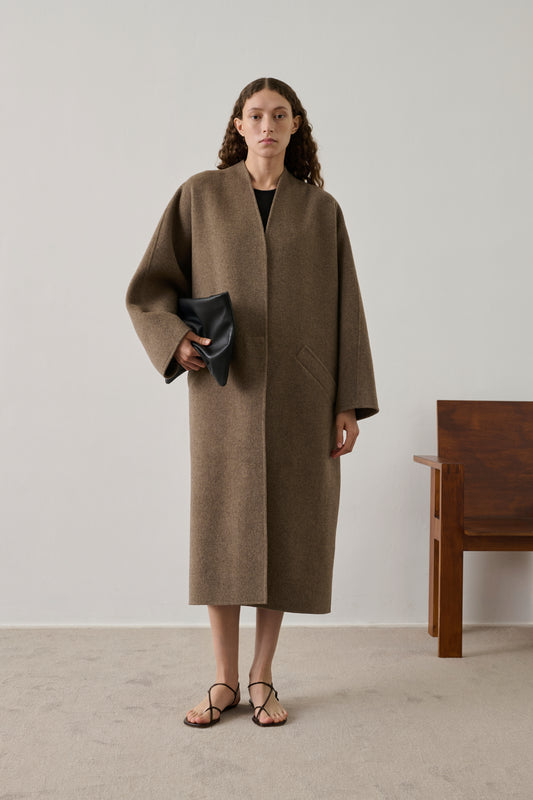 Manteau Harrow - Taupe - Double face - Femme