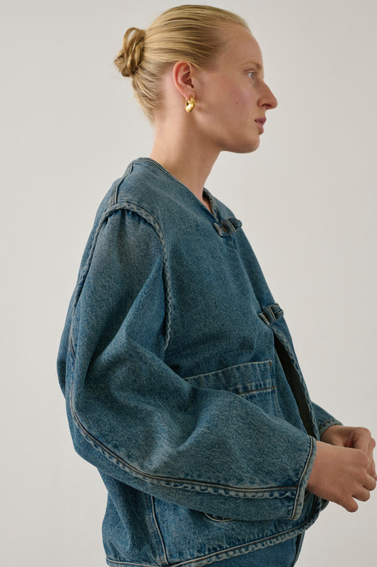 Veste Agatha - Bleu - Coton - Femme