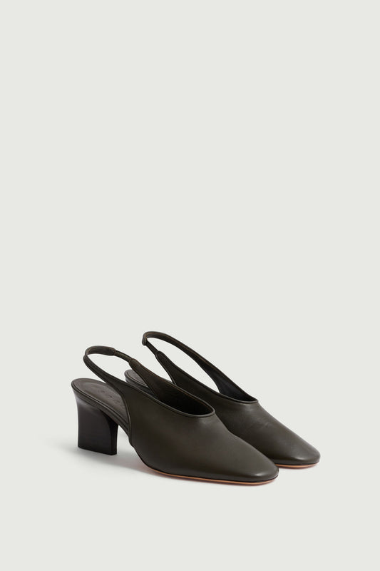 Slingbacks Joan - Terre D'Ombre - Cuir - Femme
