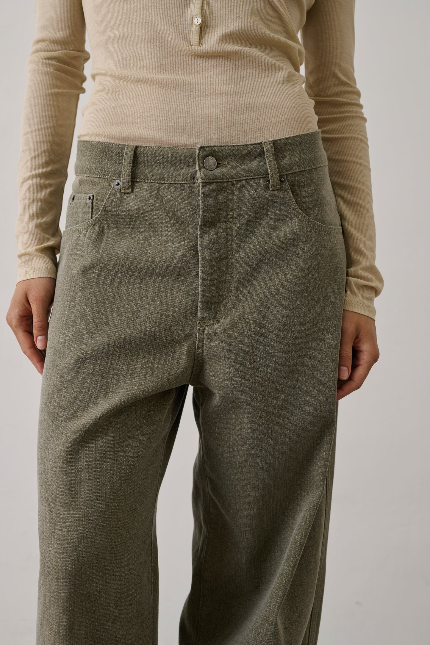 Pantalon Hunter - Kaki - Coton - Femme