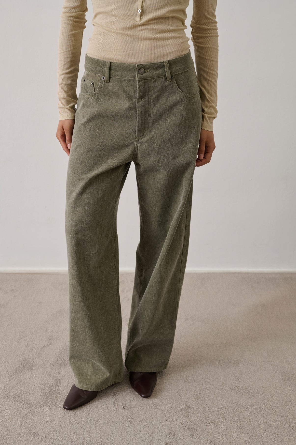 Pantalon Hunter - Kaki - Coton - Femme vue 3