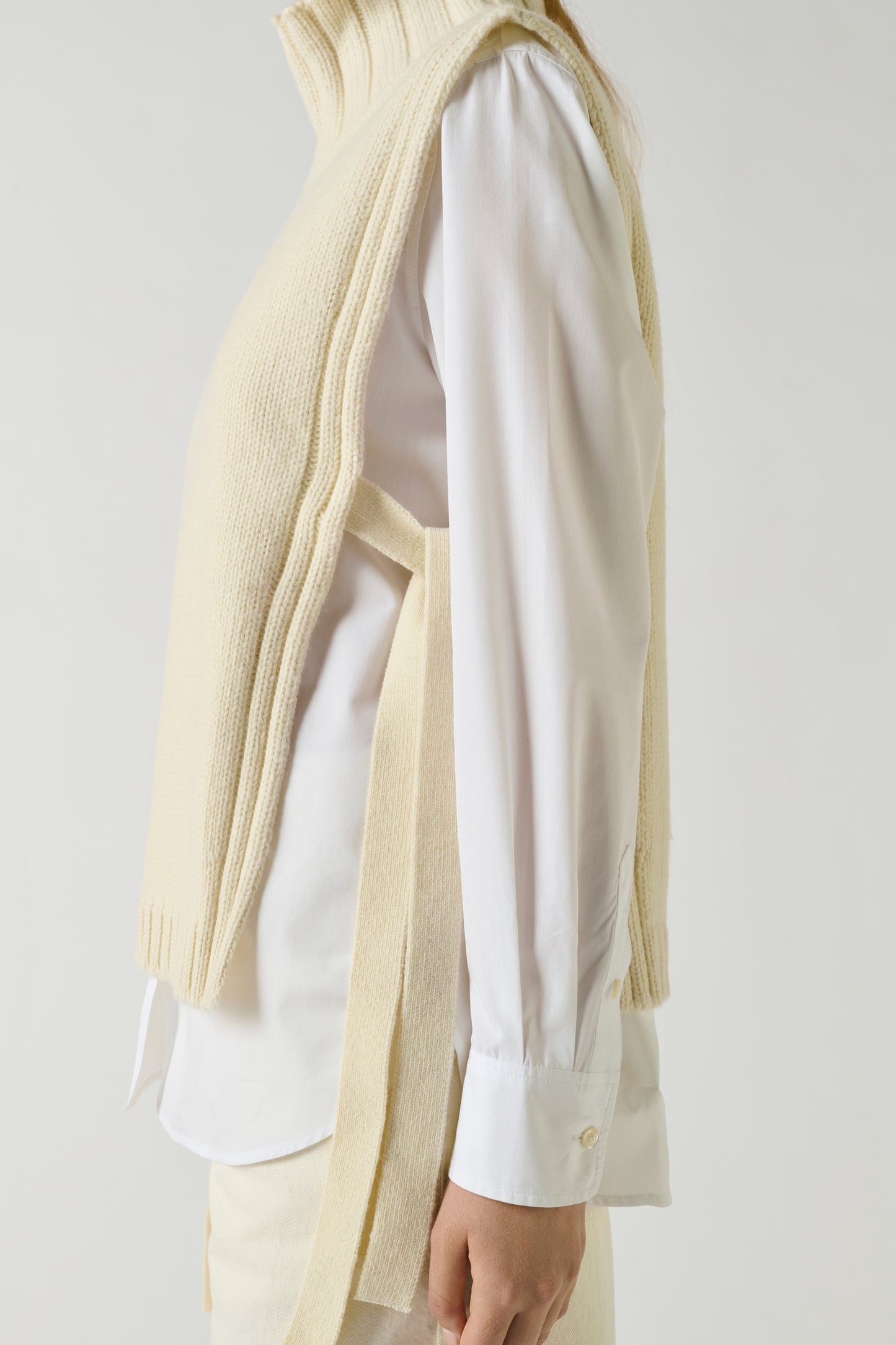 Pullover Or - Ecru - Wool - Women