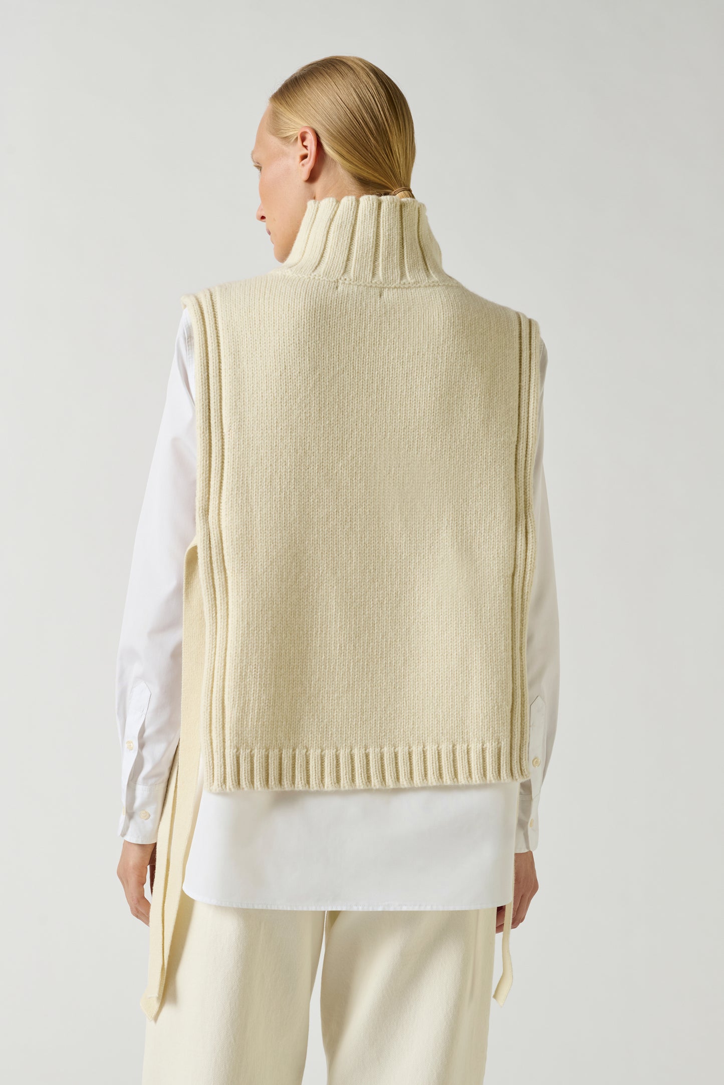 Pullover Or - Ecru - Wool - Women