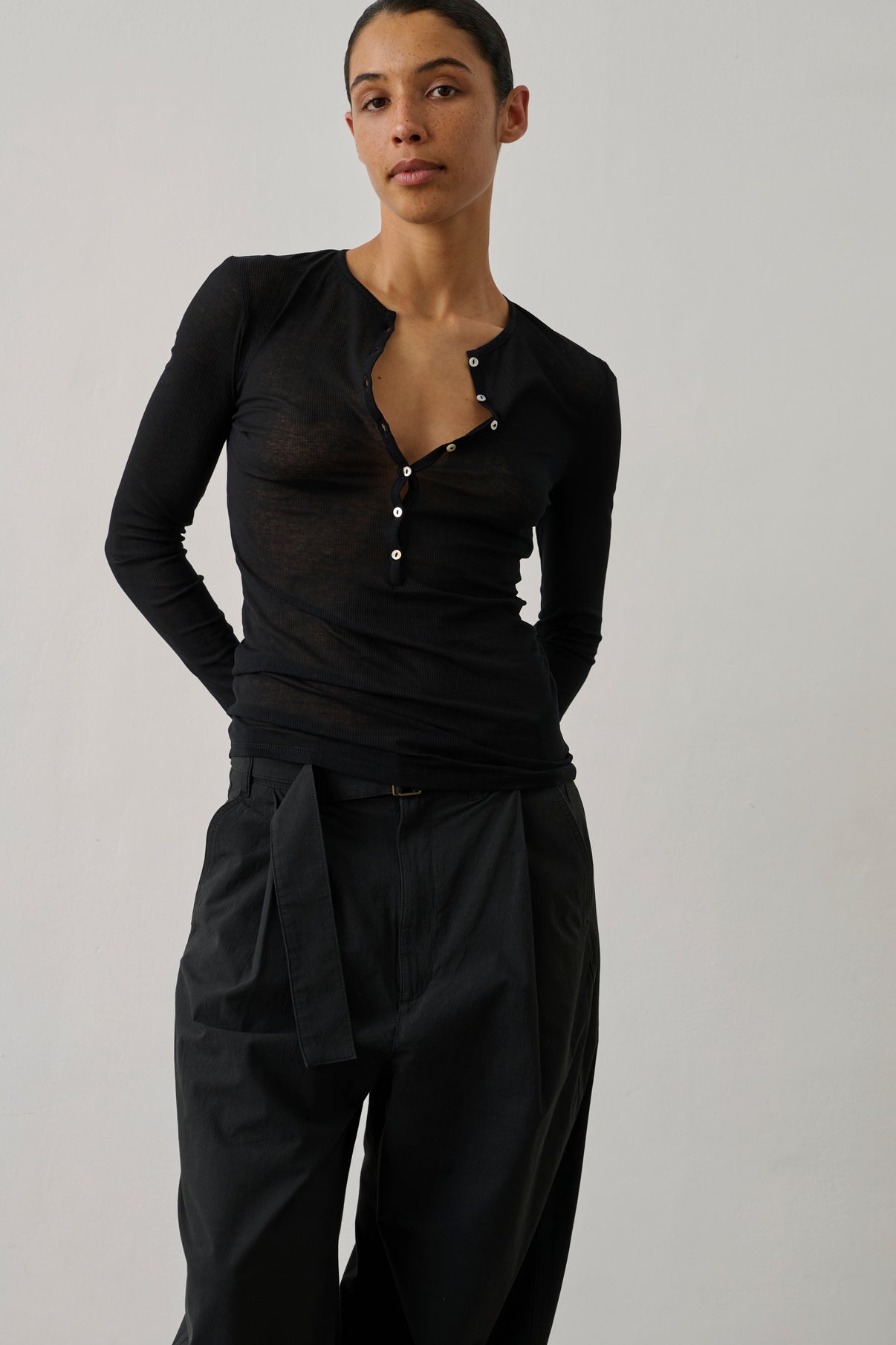 Tee-Shirt Isabella - Noir - Coton - Femme vue 2