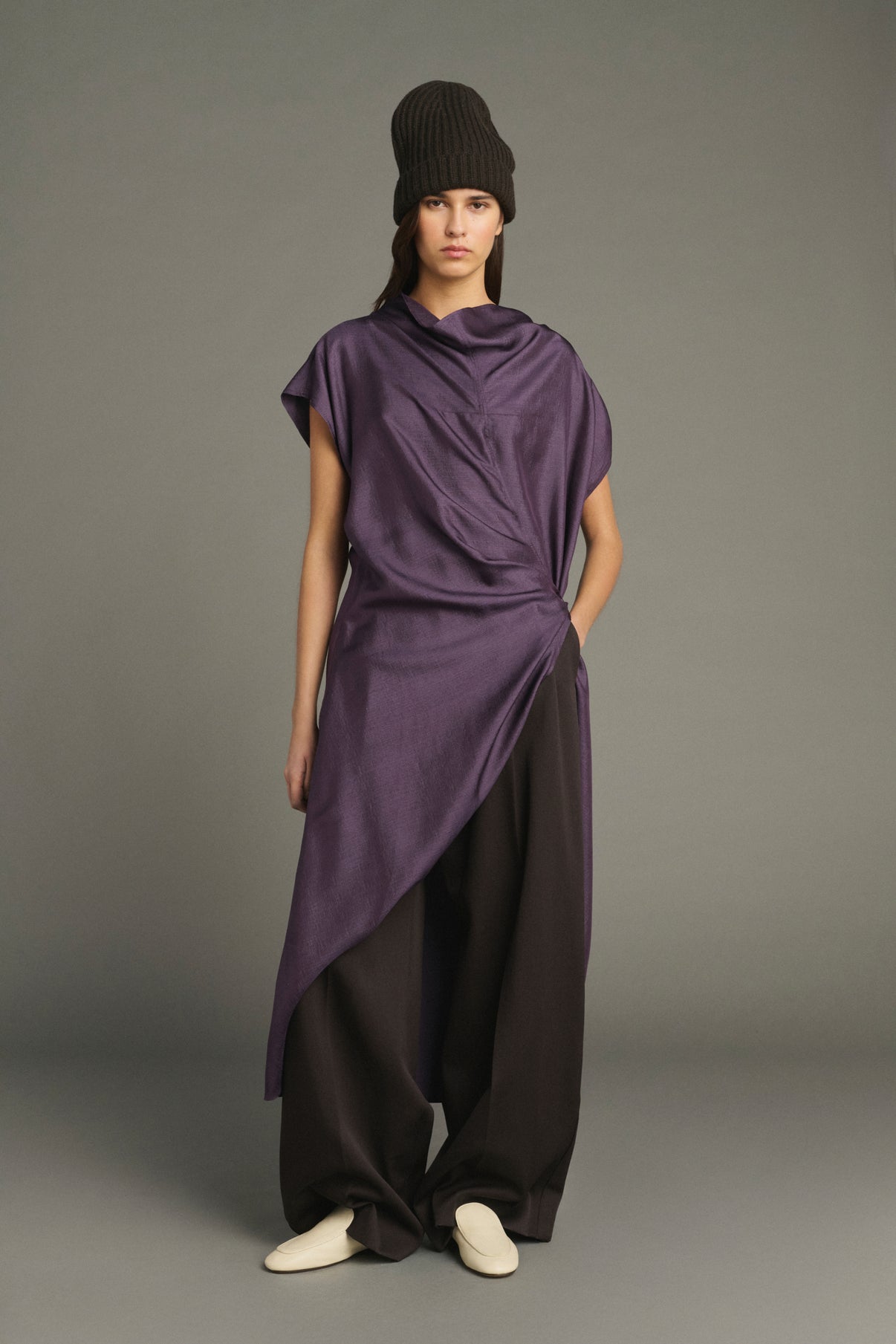 Vestido Foggia - Violeta - Seda - Mujer vue 5