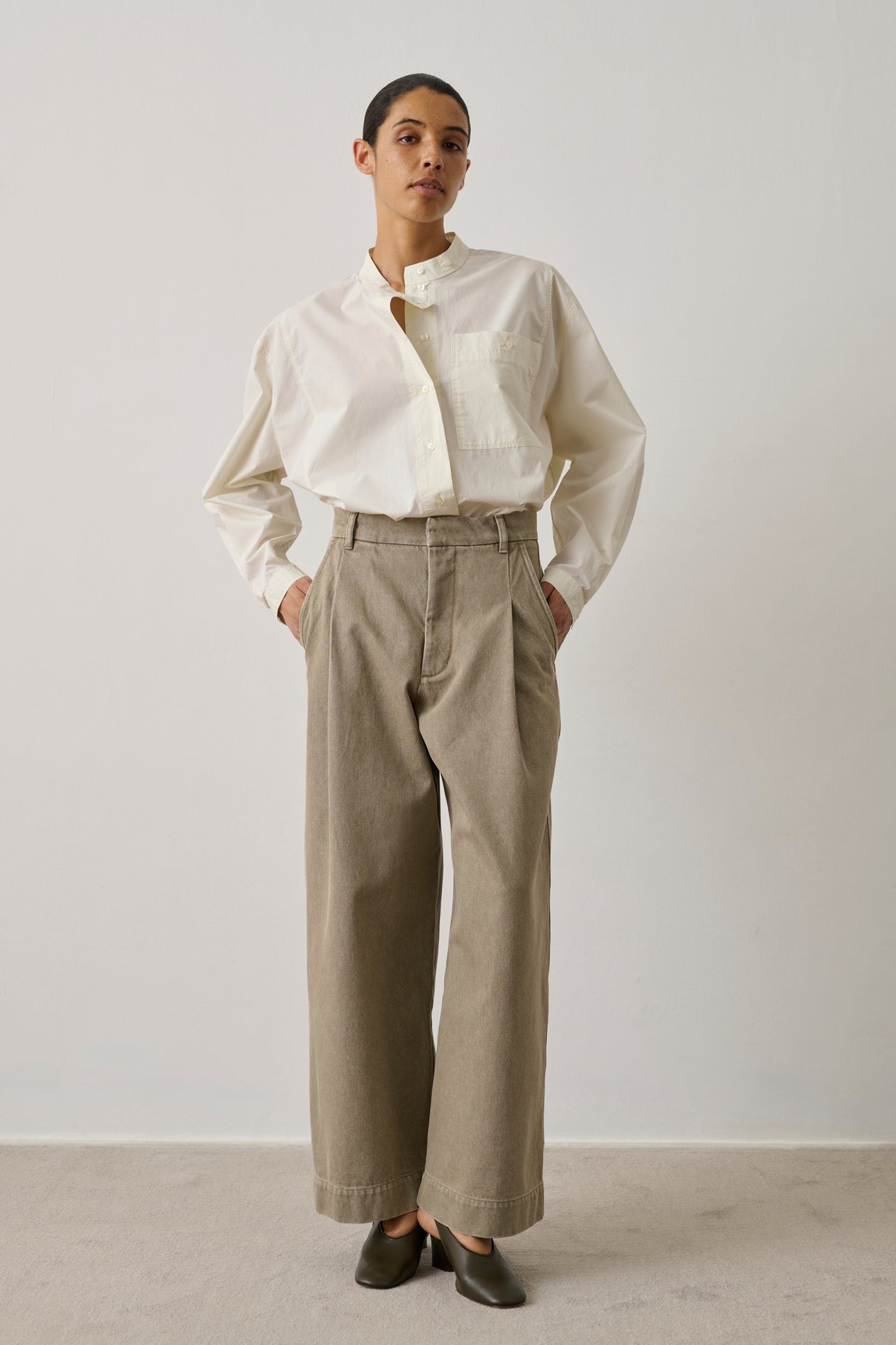 Pantalón Devy - Beige - Algodón - Mujer vue 1