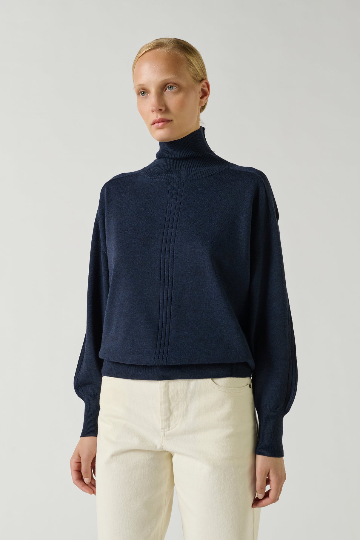 Jersey Nord - Marino - Lana - Mujer vue 1