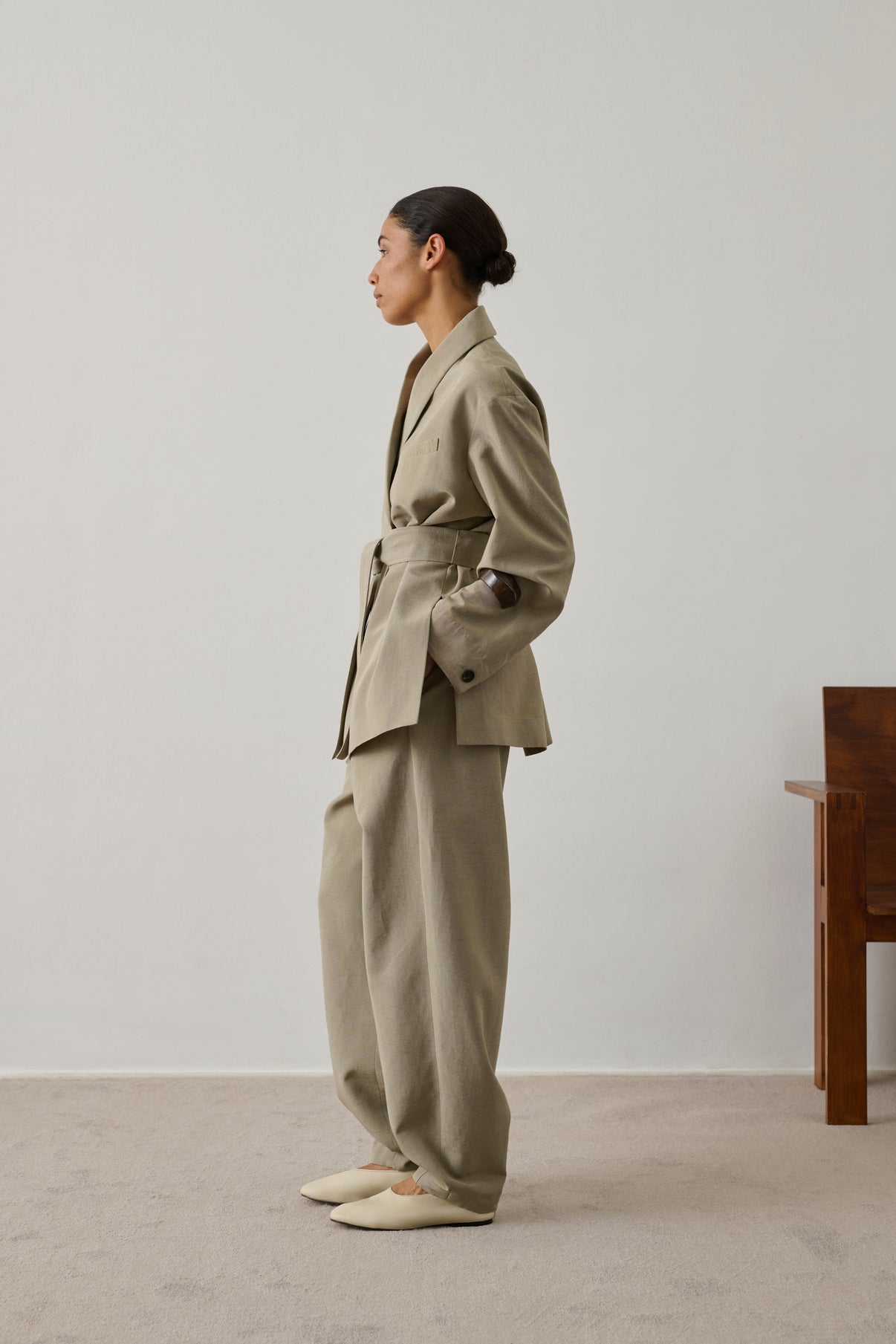 Veste Come - Sauge - Femme vue 4