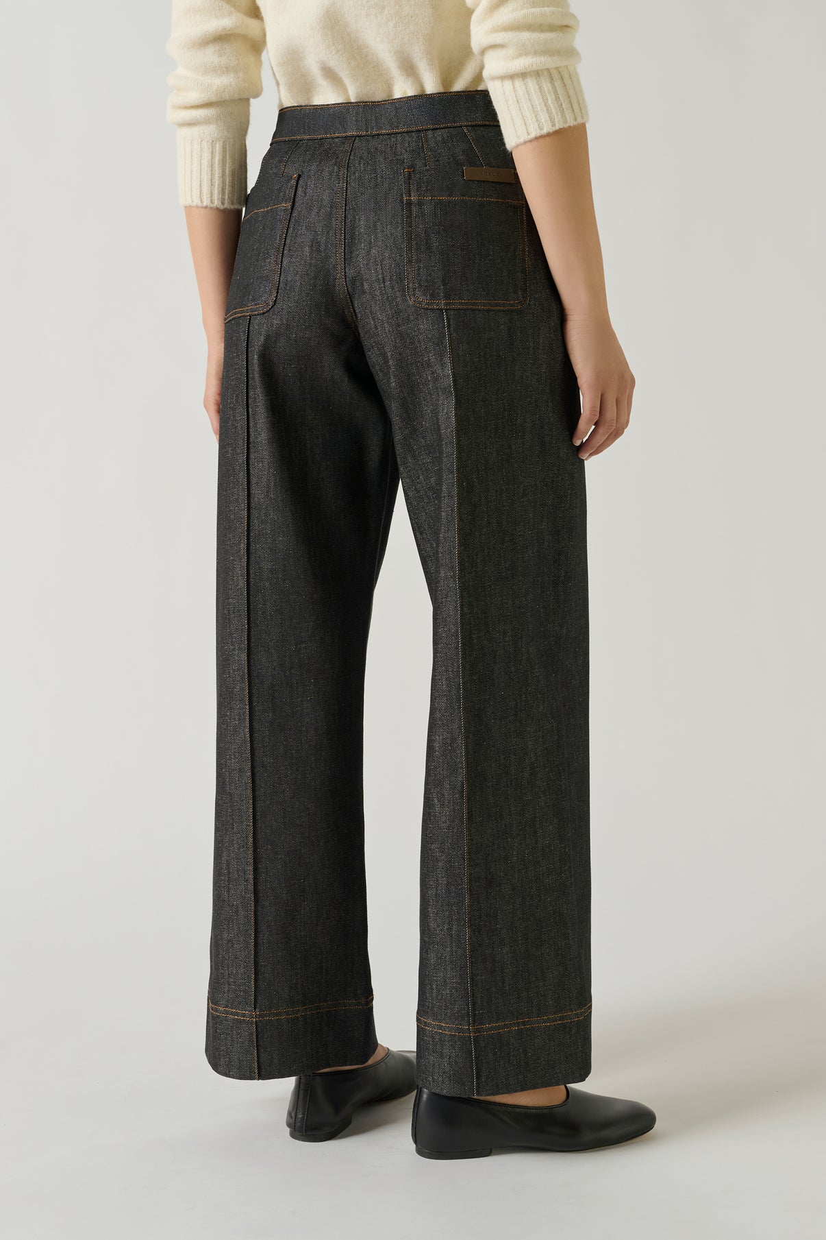 Jeans Harry - Raw Black denim - Women vue 3