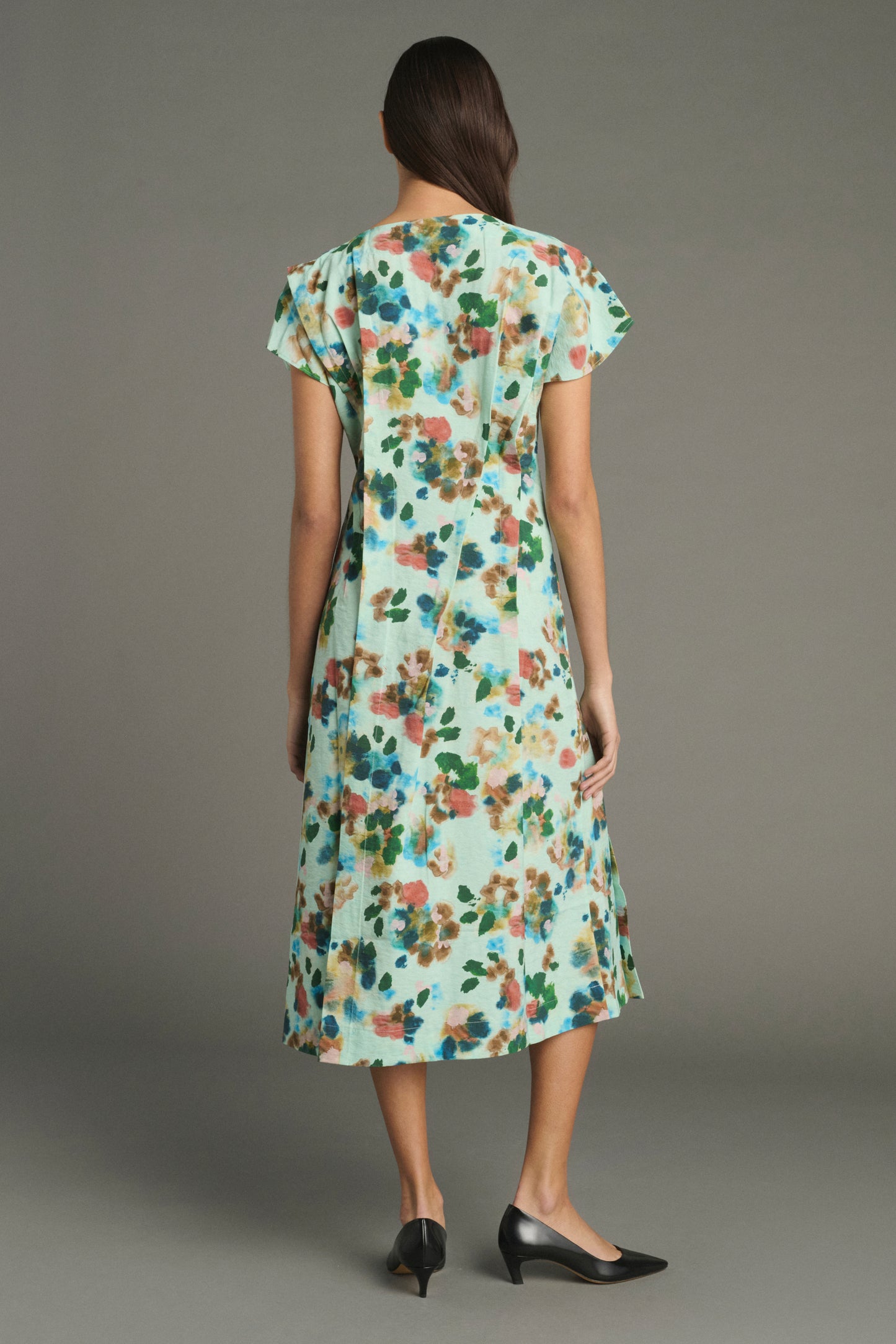 Vestido Jade - Turquesa - Seda - Mujer