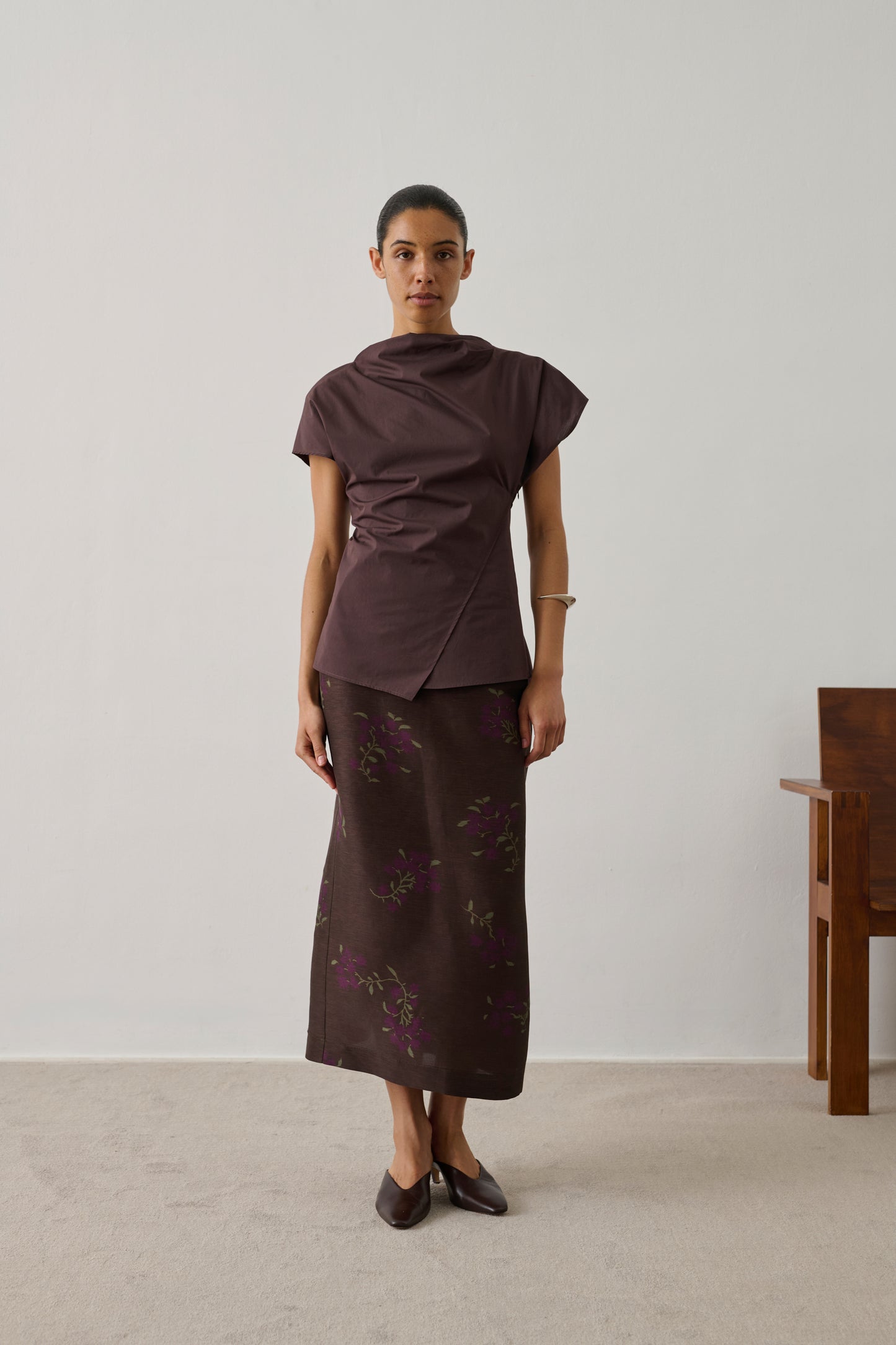 Blusa Fedora - Higo - Algodón - Mujer