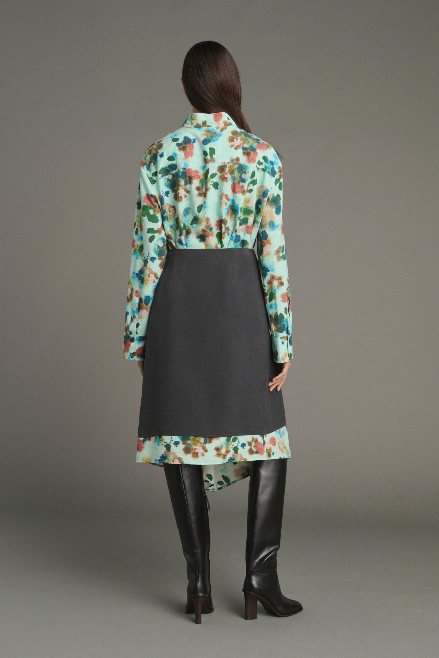 Jupe Joy - Turquoise - Soie - Femme