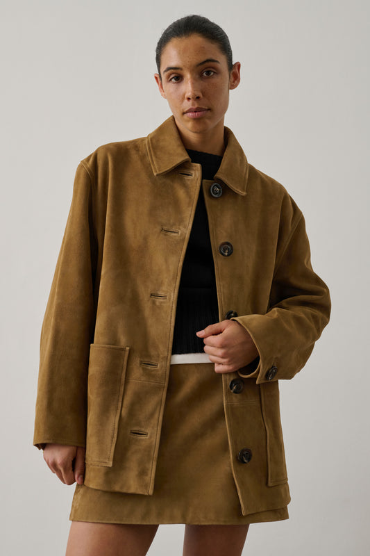 Blouson Vincenzo - Sable - Cuir - Femme
