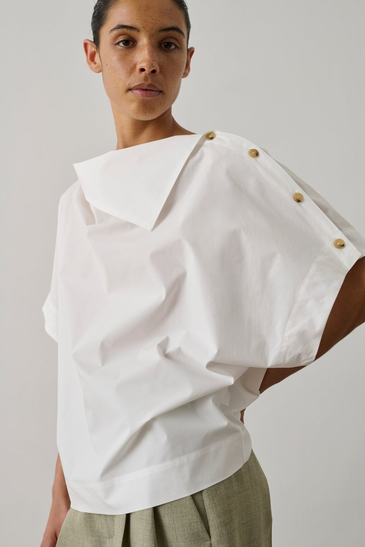 Blouse Issa - Blanc Cassé - Coton - Femme vue 2