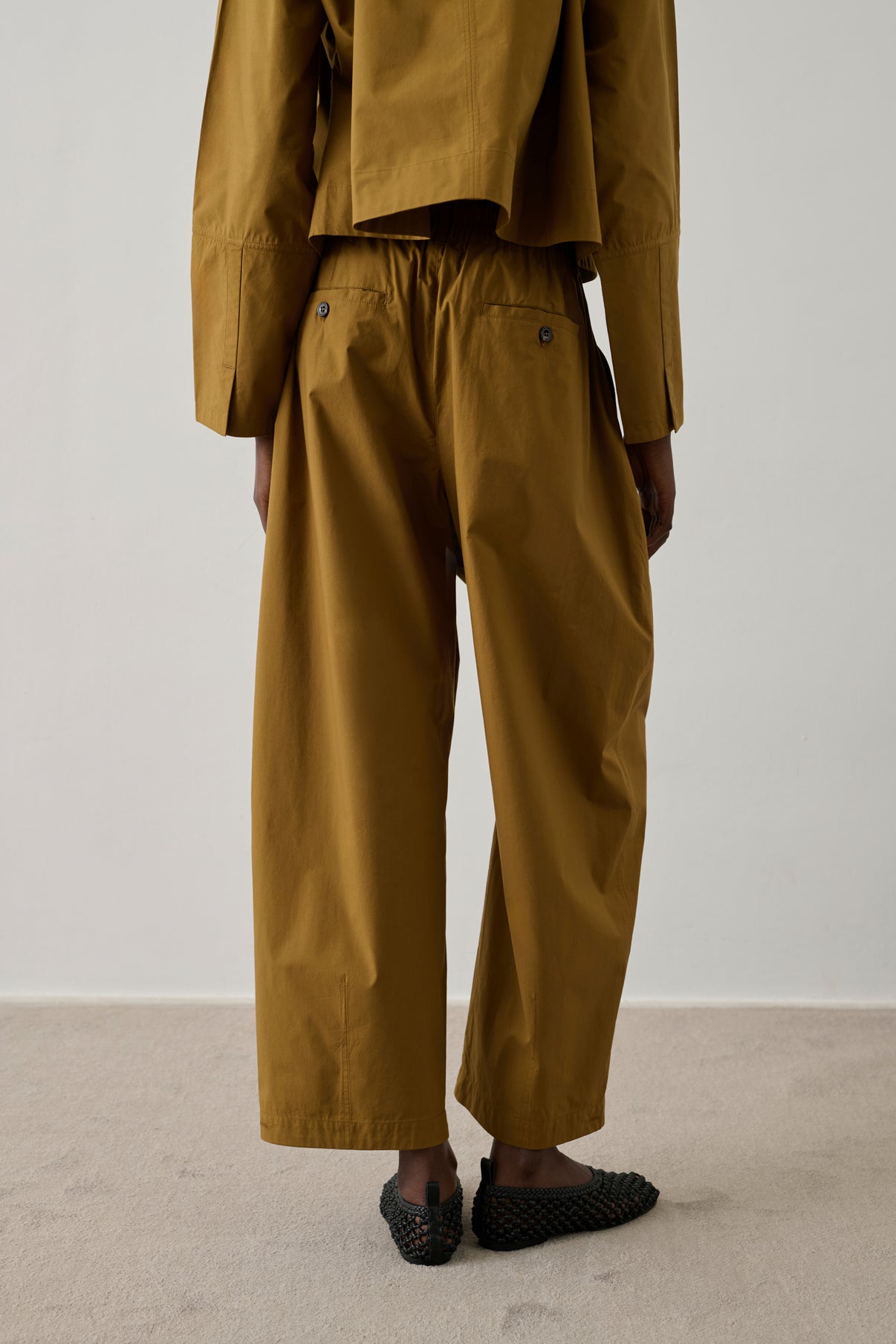 Pantalon Vernon - Caramel - Coton - Femme vue 3