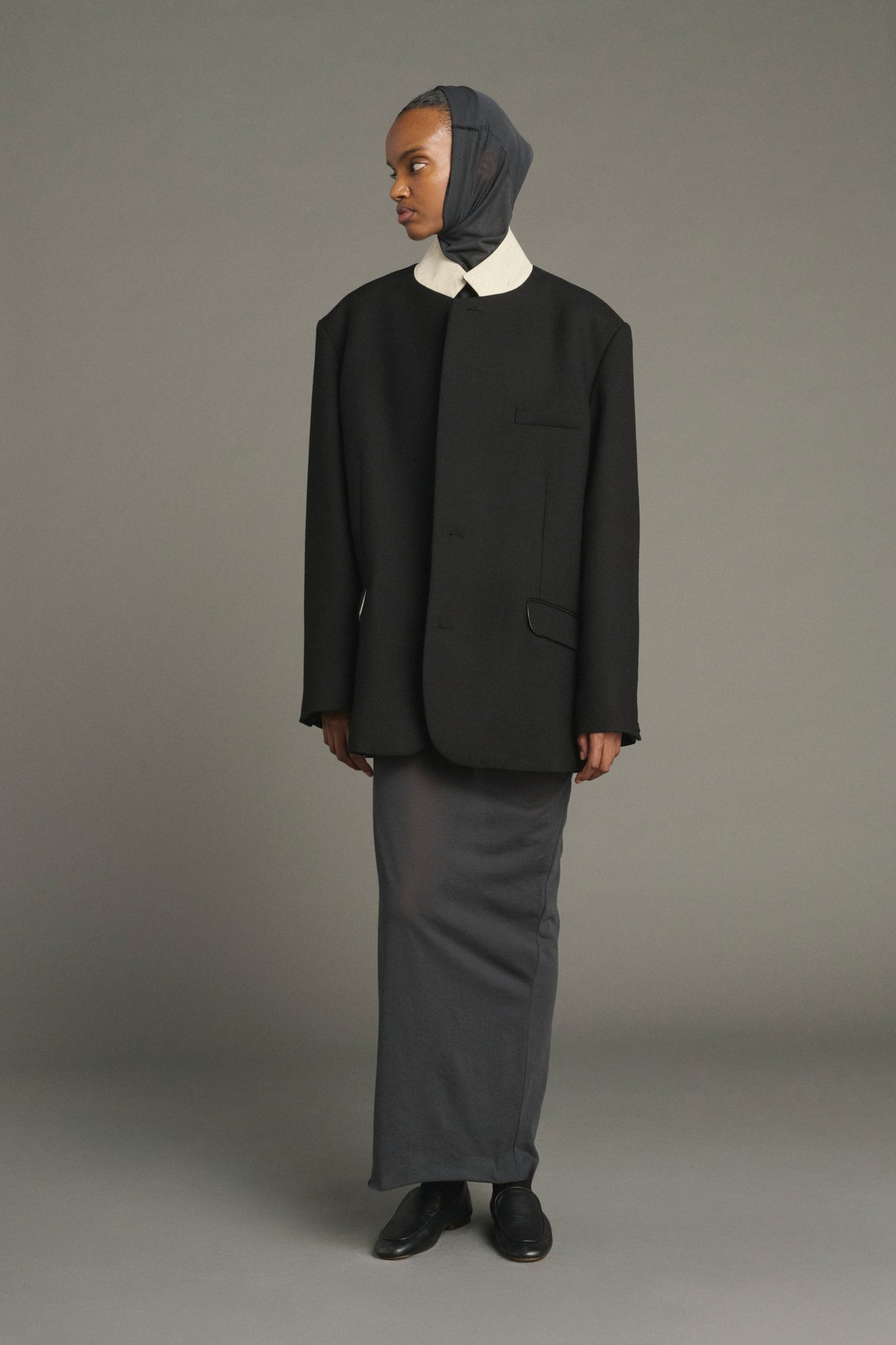 Robe Lola - Gris Anthracite - Coton - Femme vue 5