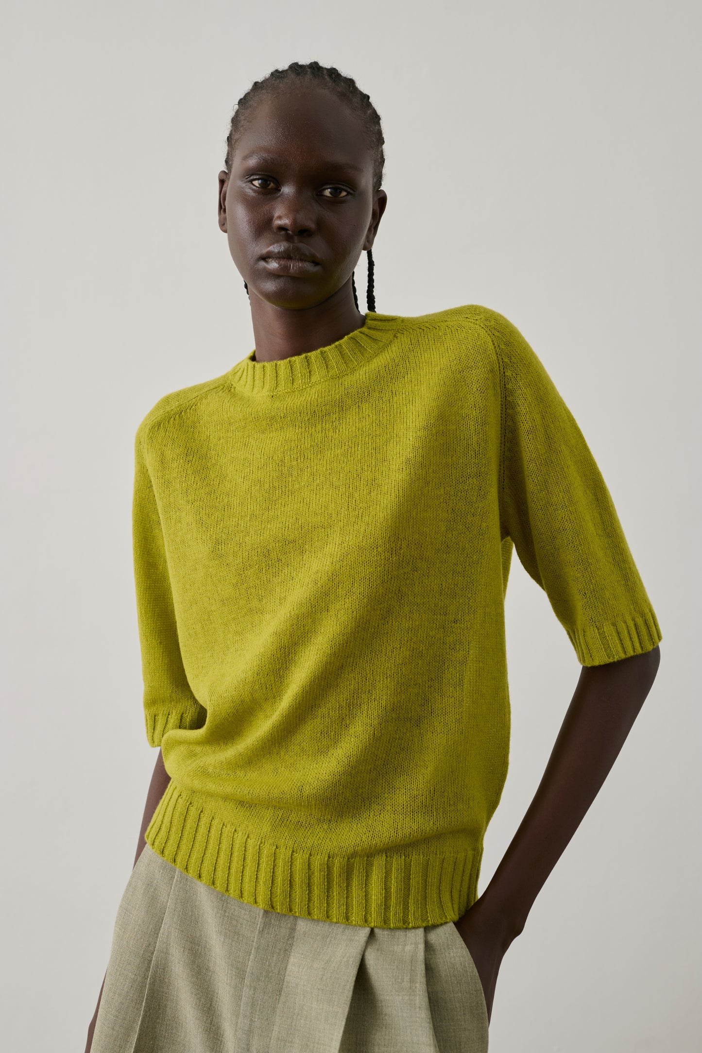 Pull Betina - Absinthe - Laine mérinos - Femme