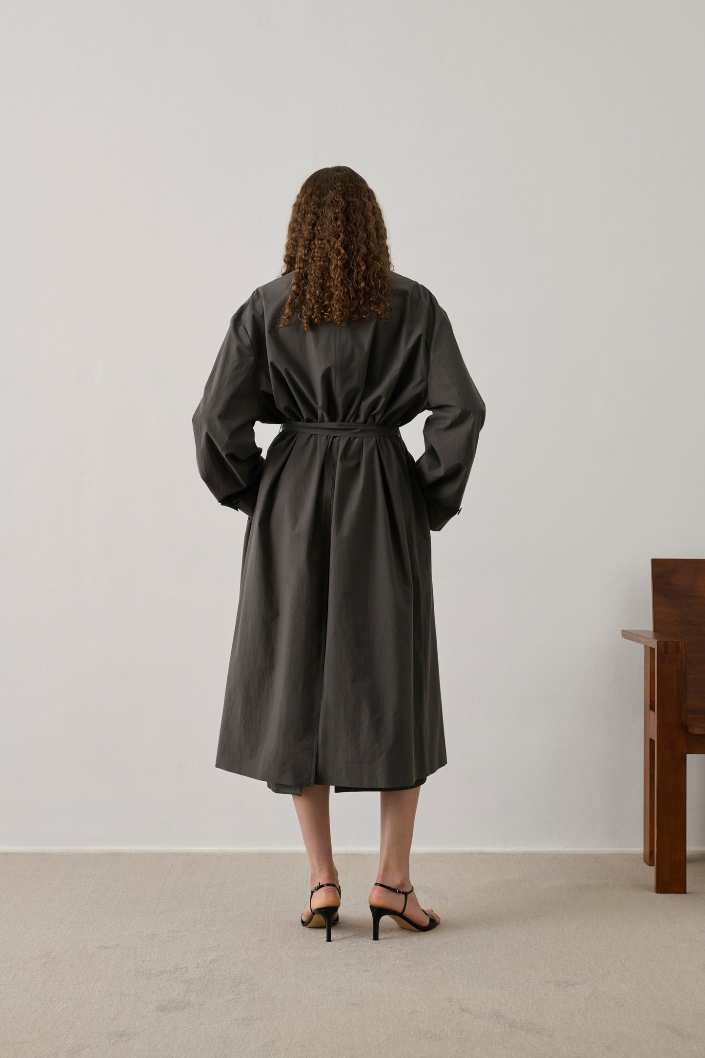 Trench Helio - Anthracite Foncé - Coton - Femme