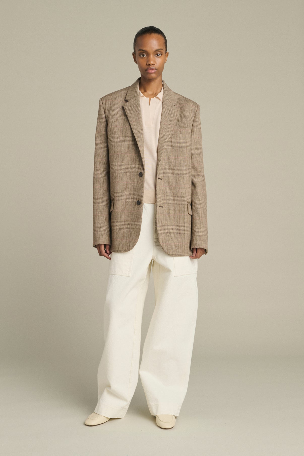 Veste Hermosa - Marron/Beige - Laine - Femme vue 1