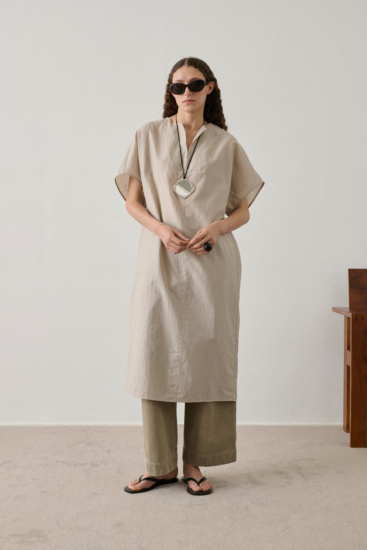 Robe Ilsa - Mastic - Femme vue 3