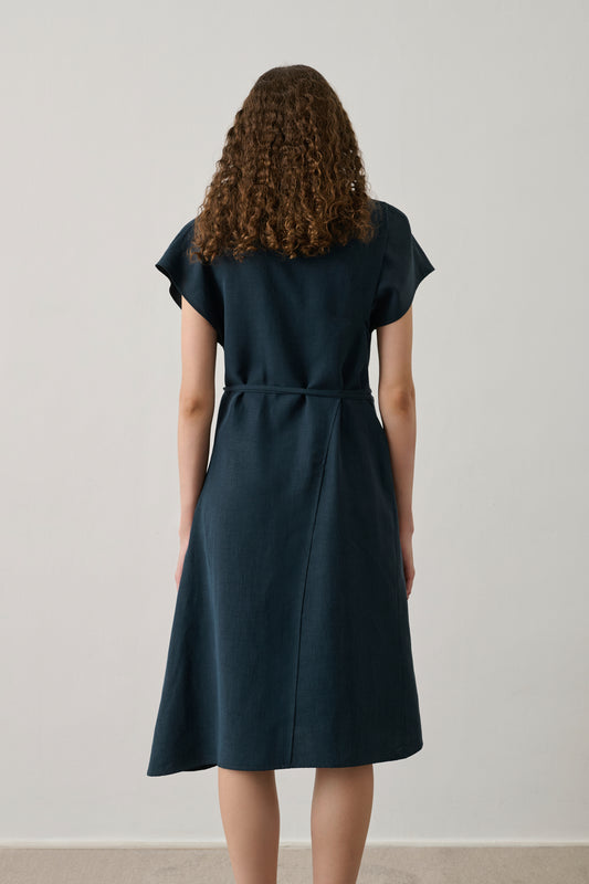 Robe Felicie - Pétrole - Femme