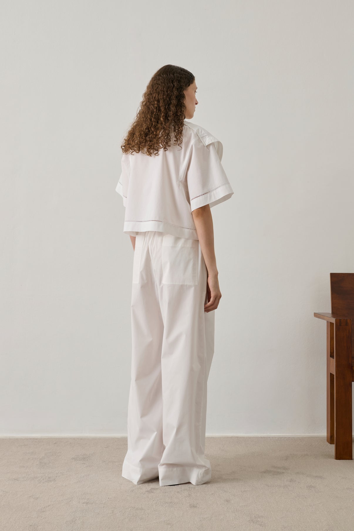Blouse Irene - Blanc - Coton - Femme vue 2