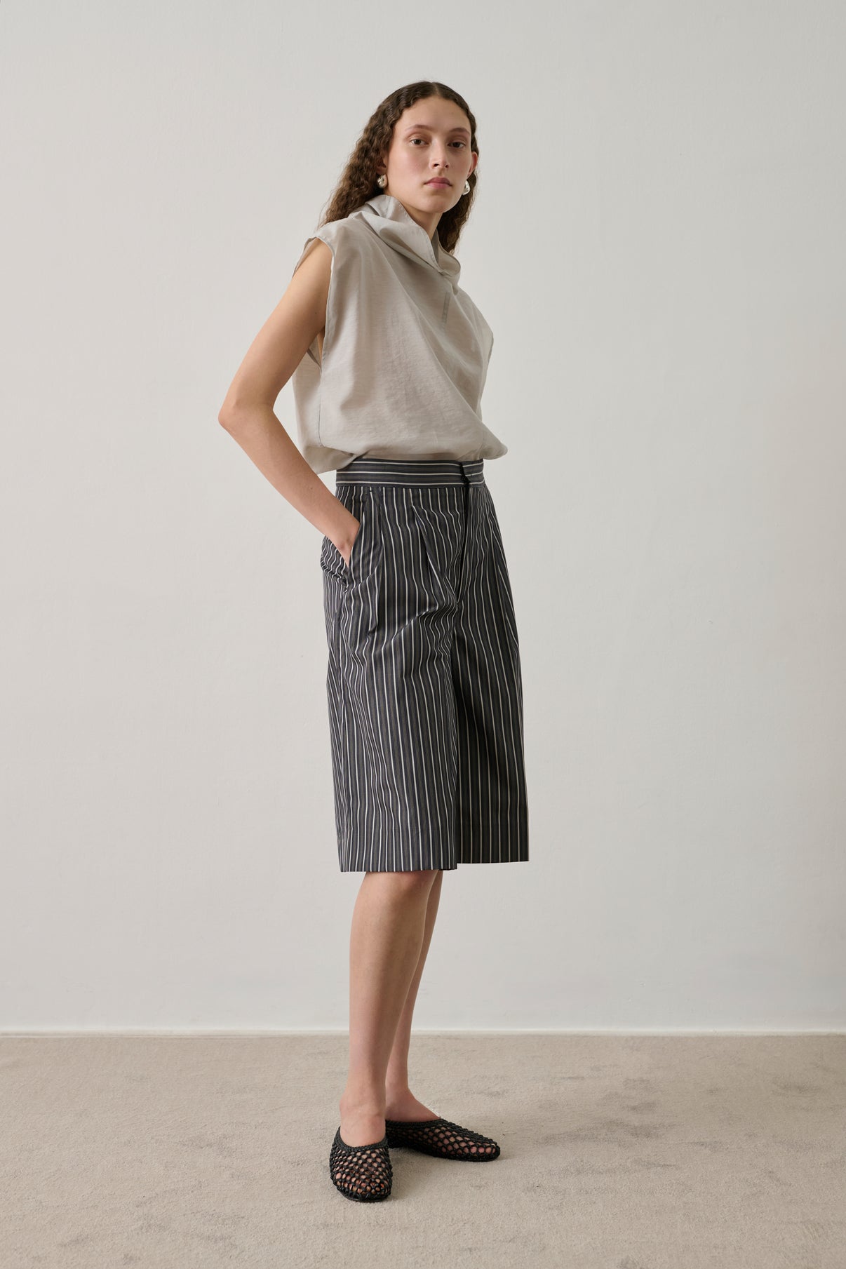 Blouse Izumi - Gris Clair - Femme vue 6