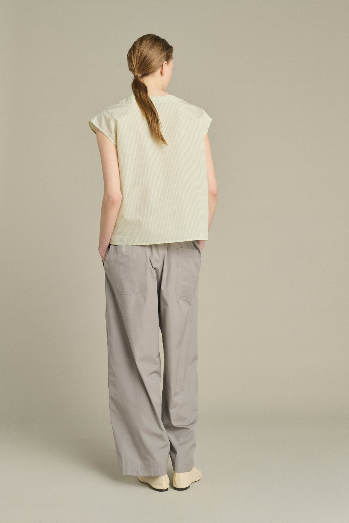 Pantalón Hugues - Gris - Algodón - Mujer vue 2