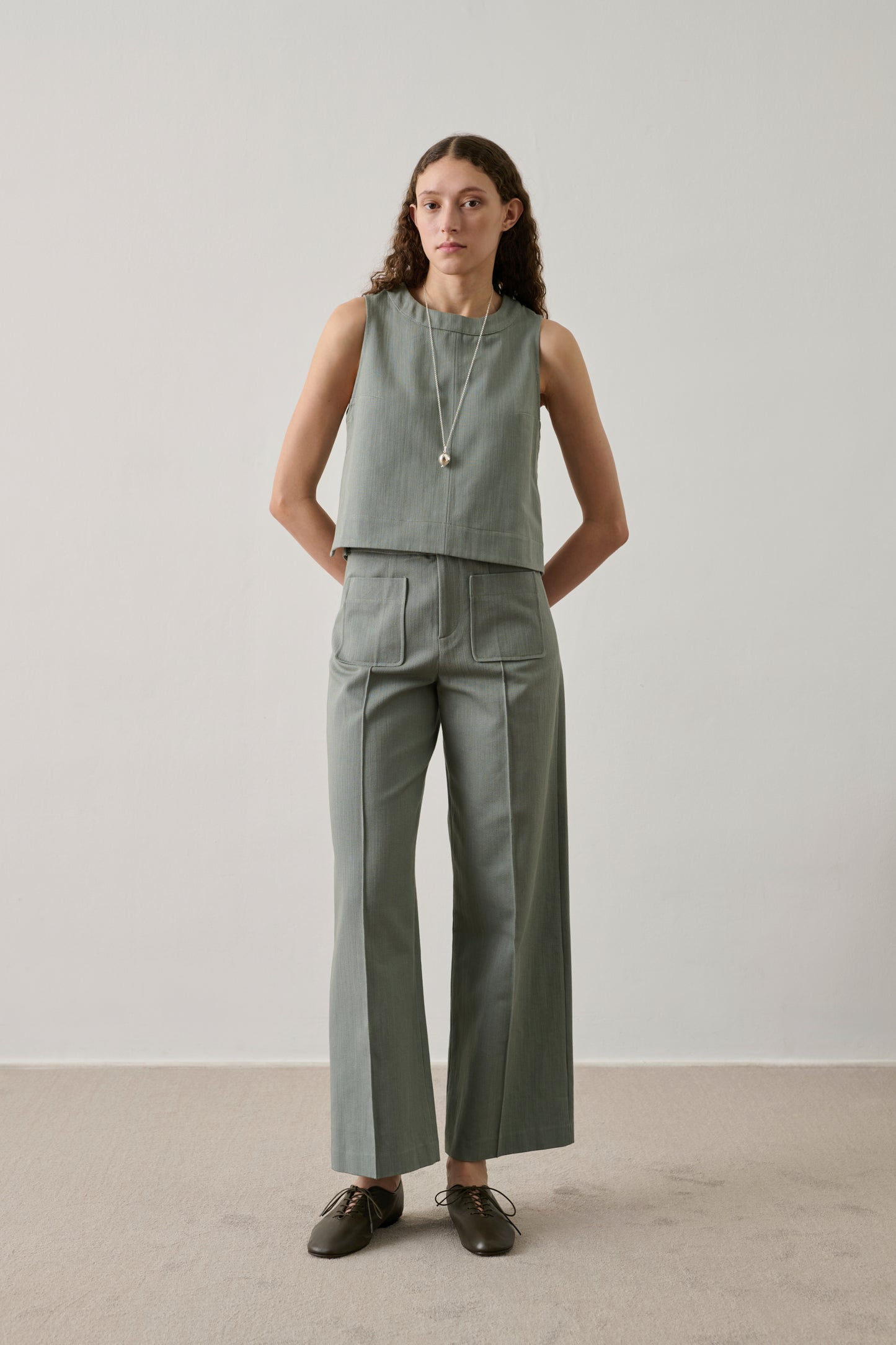 Pantalón Harry - Verde Agua - Algodón - Mujer