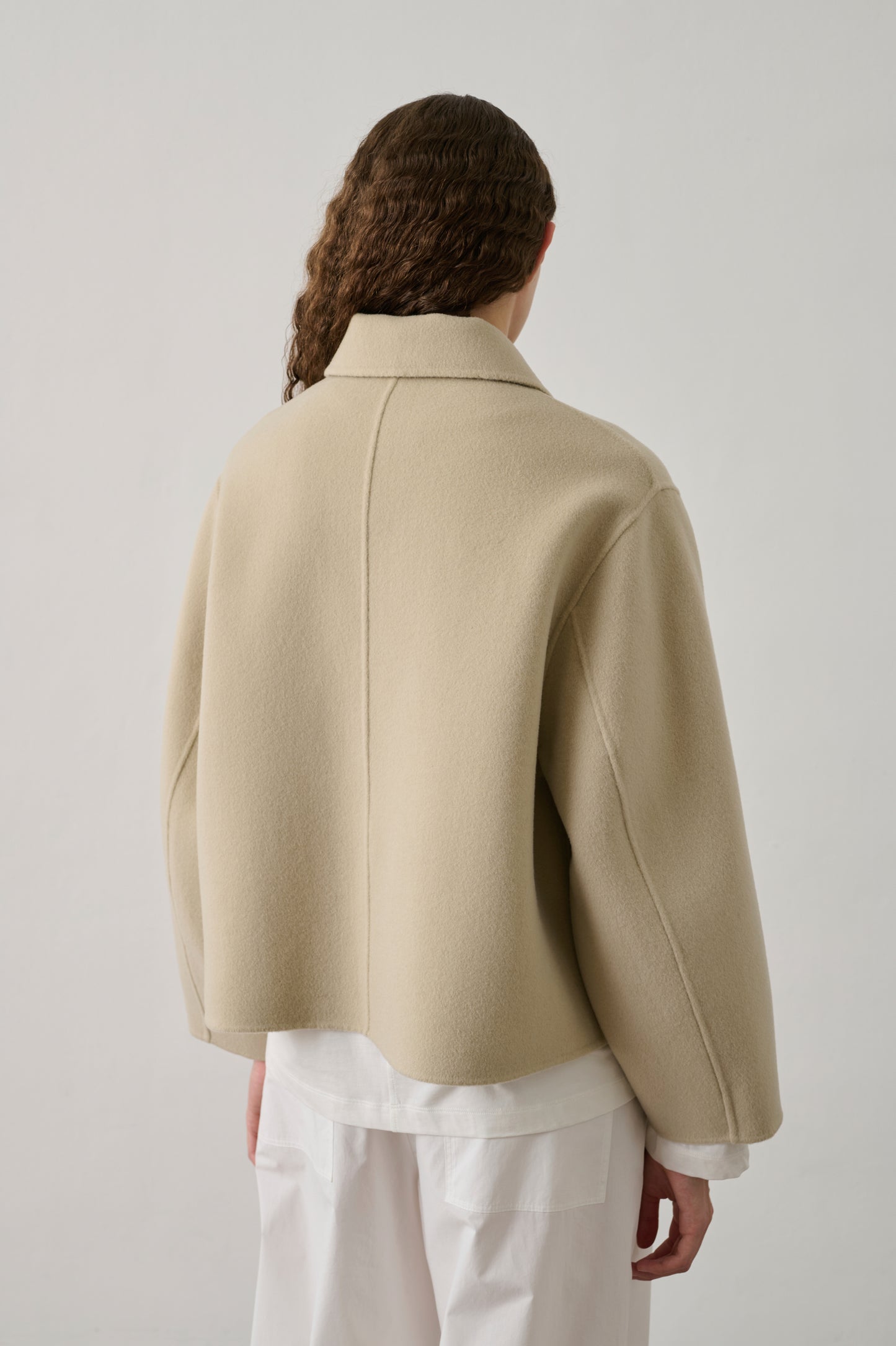 Manteau Gyoda - Craie - Double face - Femme