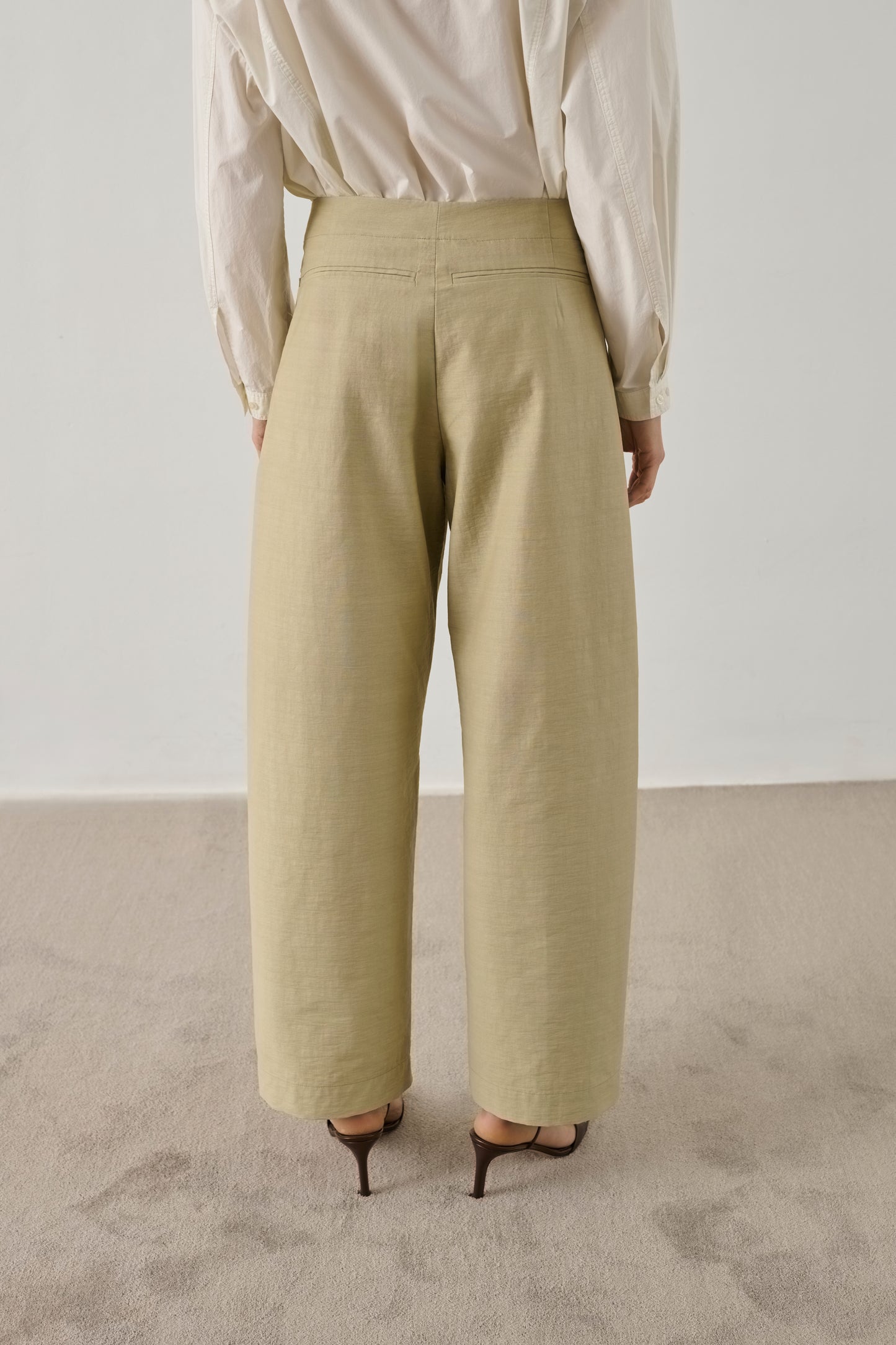 Pantalon Hero - Sauge - Coton - Femme