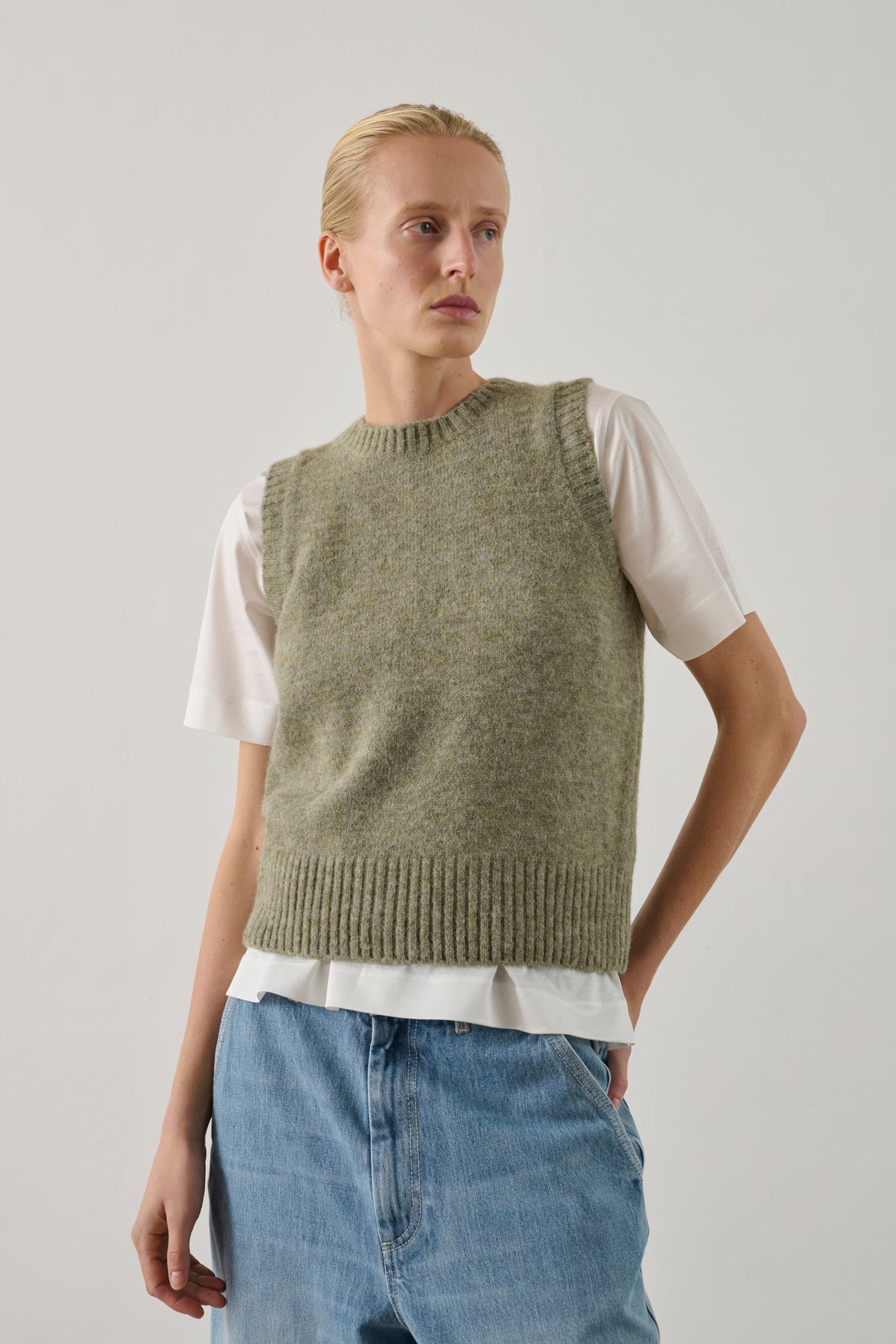 Pull Namaste - Vert D'Eau - Femme vue 1