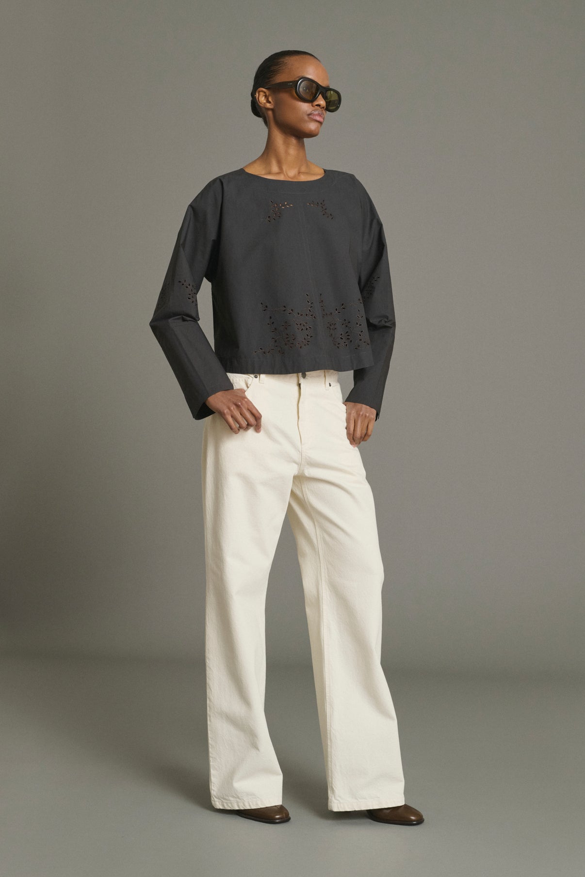 Blouse Hansel - Gris Anthracite - Coton - Femme vue 2