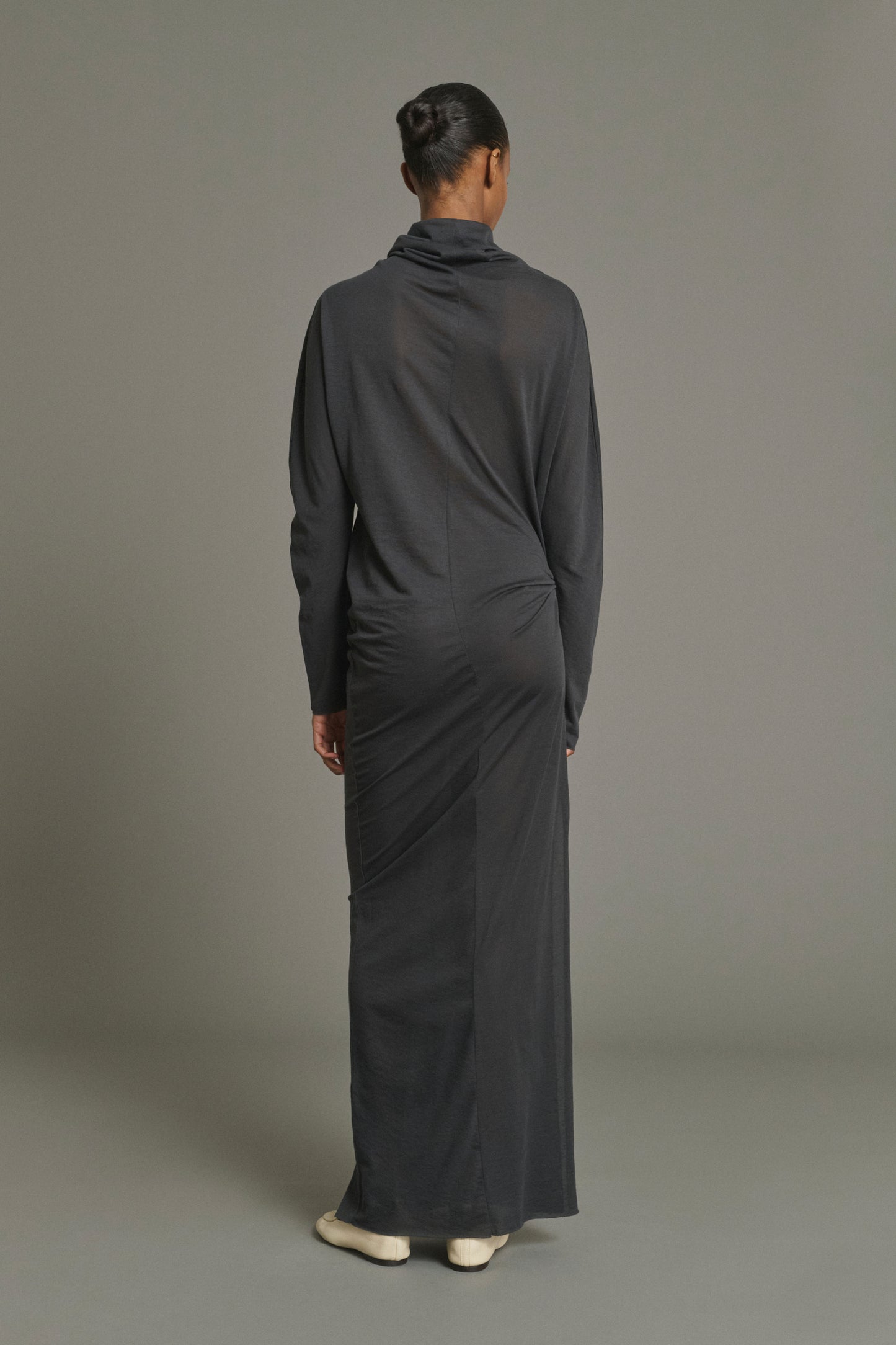 Robe Lola - Gris Anthracite - Coton - Femme
