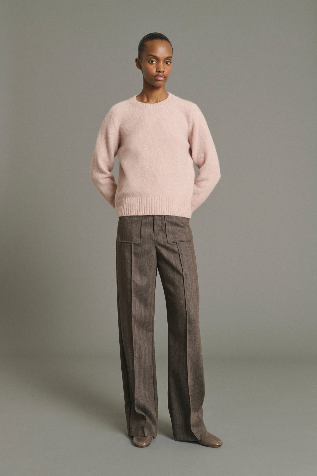 Pull Envie - Rose Pâle - Laine - Femme vue 3