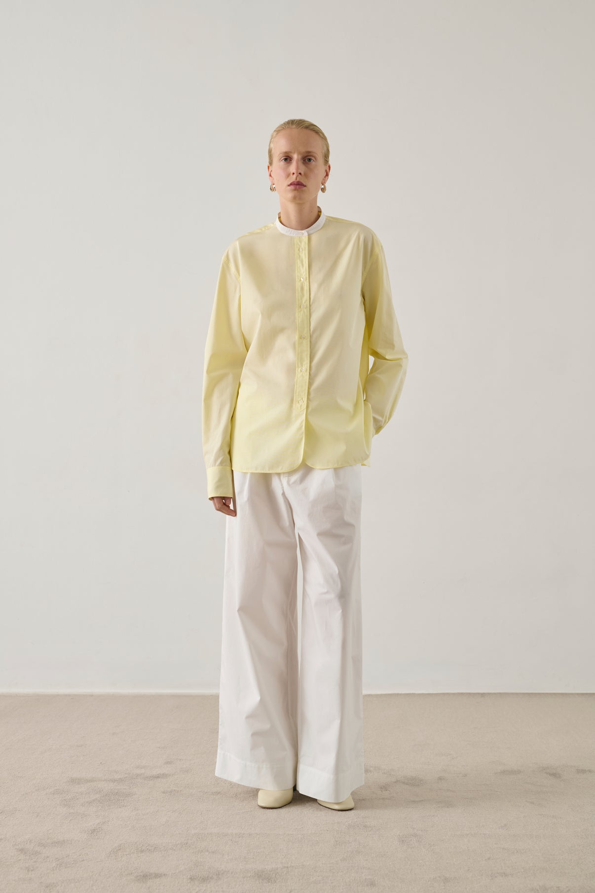 Chemise Bermudes - Jaune Vif - Coton - Femme vue 1