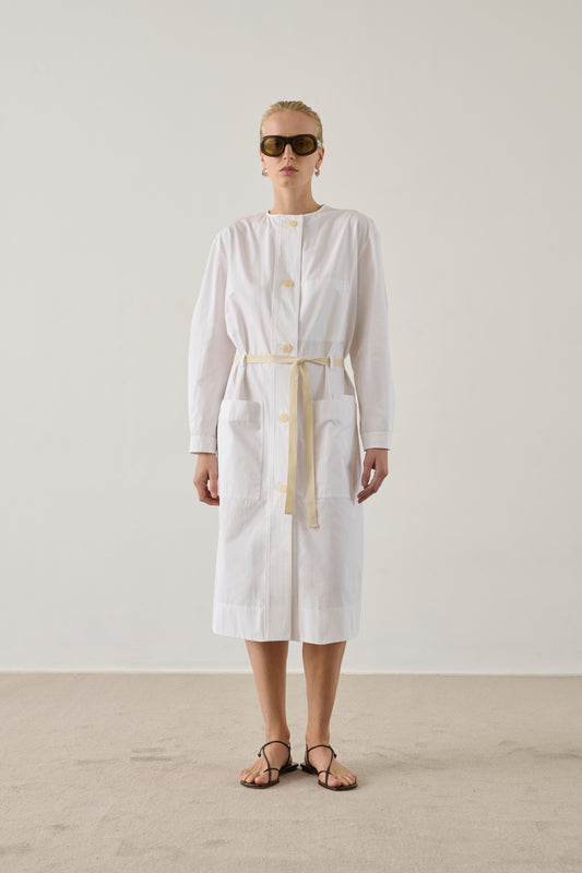 Robe Helie - Blanc - Coton - Femme