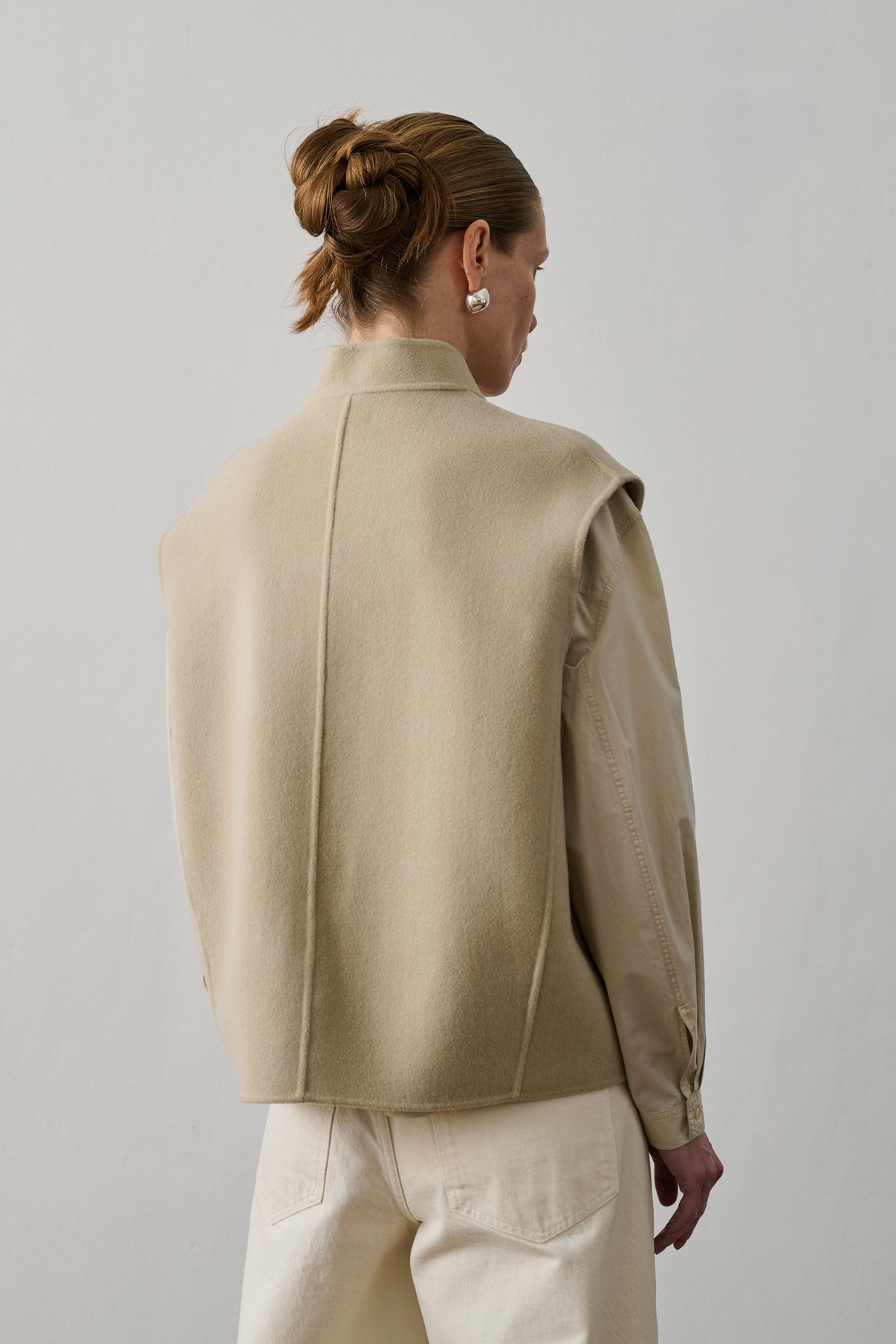 Veste Adeline - Craie - Laine - Femme vue 2