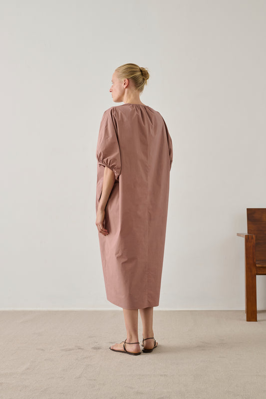 Robe Alger - Rose Brun - Coton - Femme