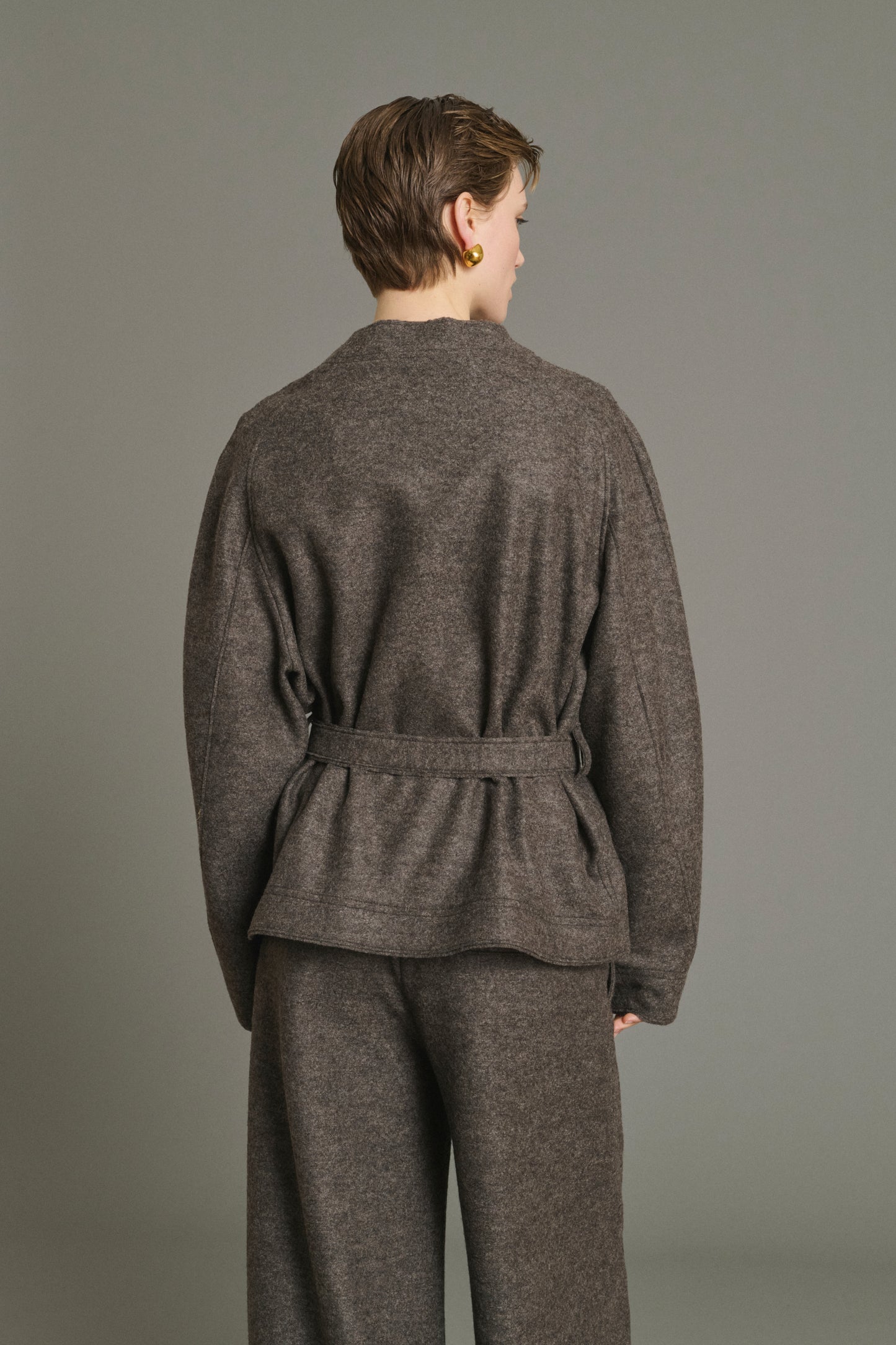 Veste Theia - Taupe Chiné - Laine - Femme