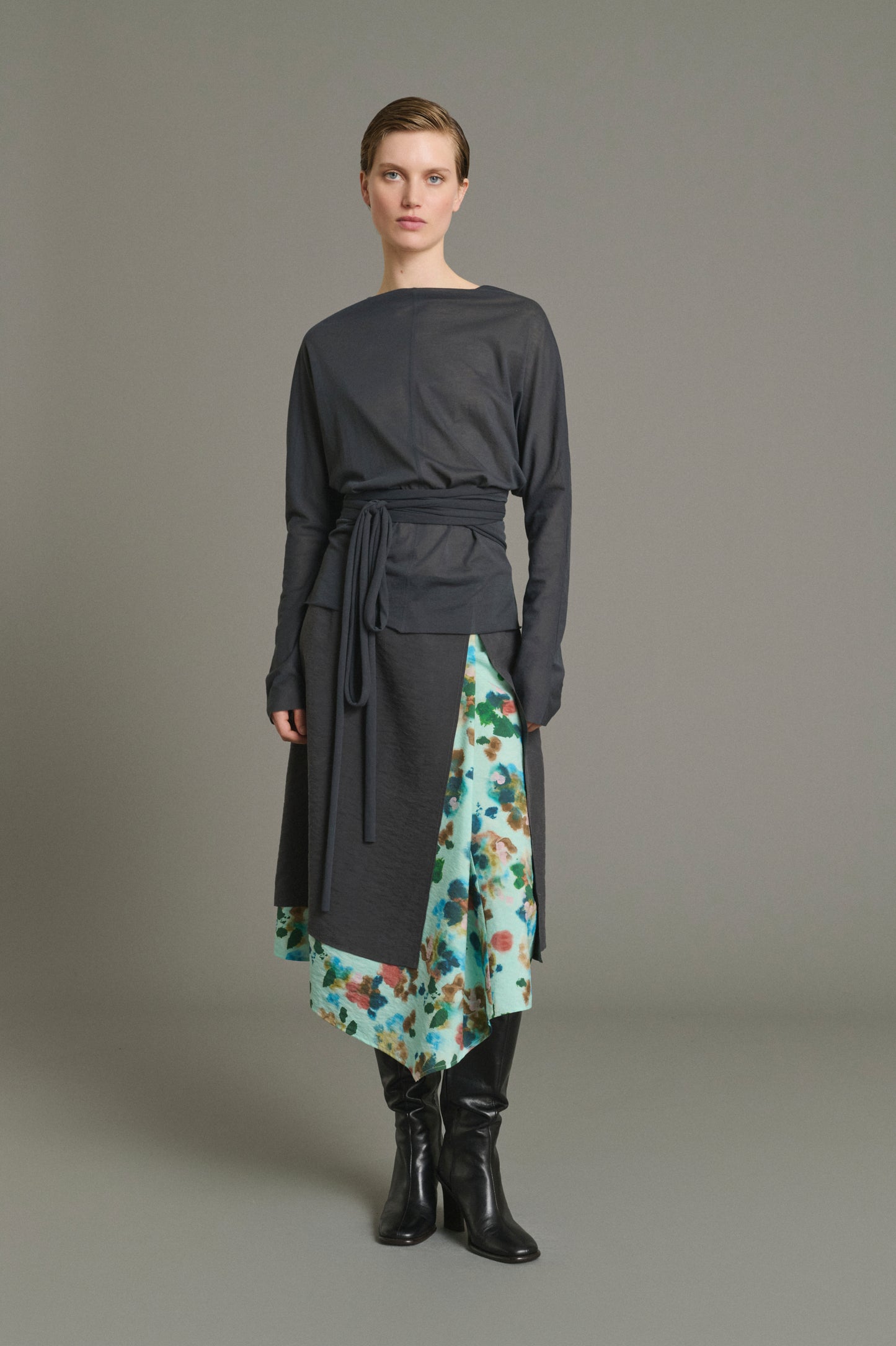 Jupe Joy - Turquoise - Soie - Femme