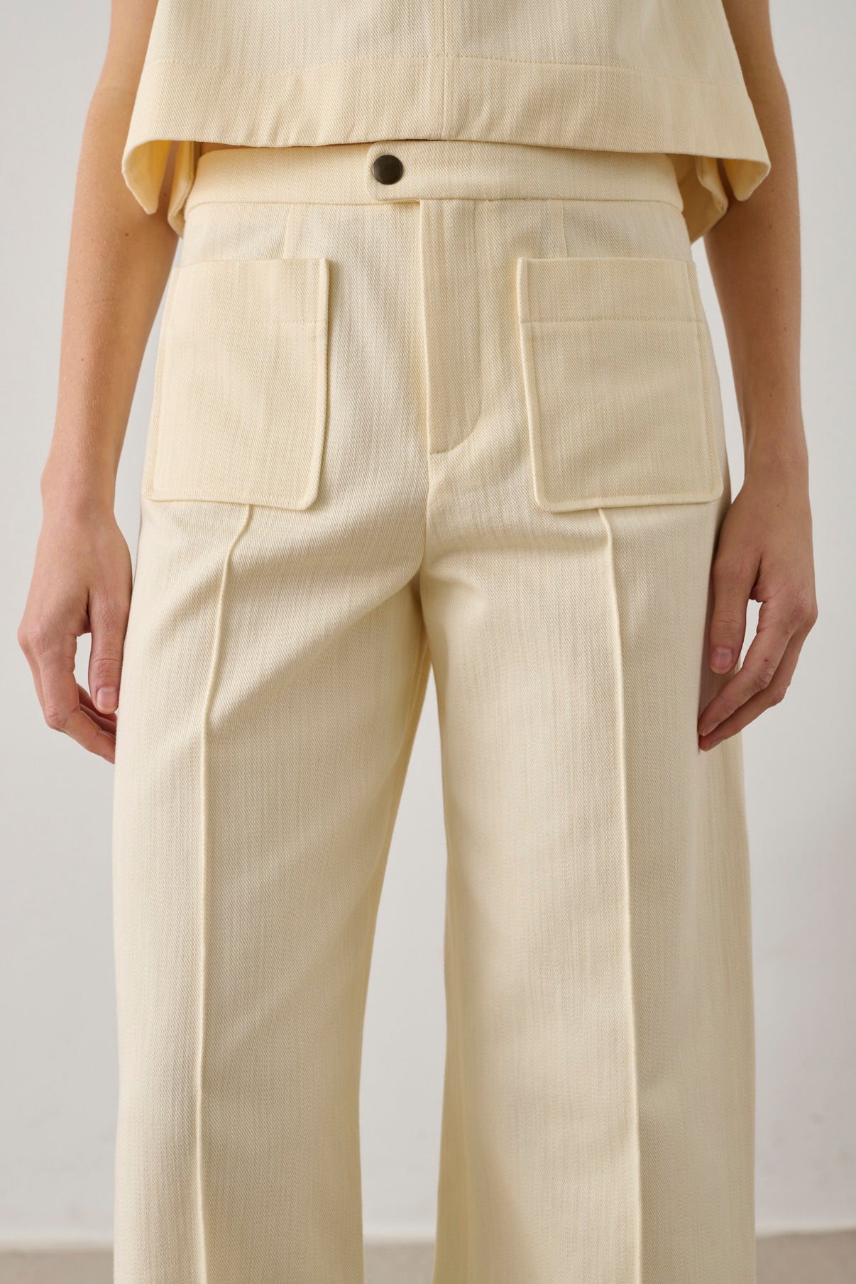 Pantalon Harry - Ecru - Coton - Femme vue 4