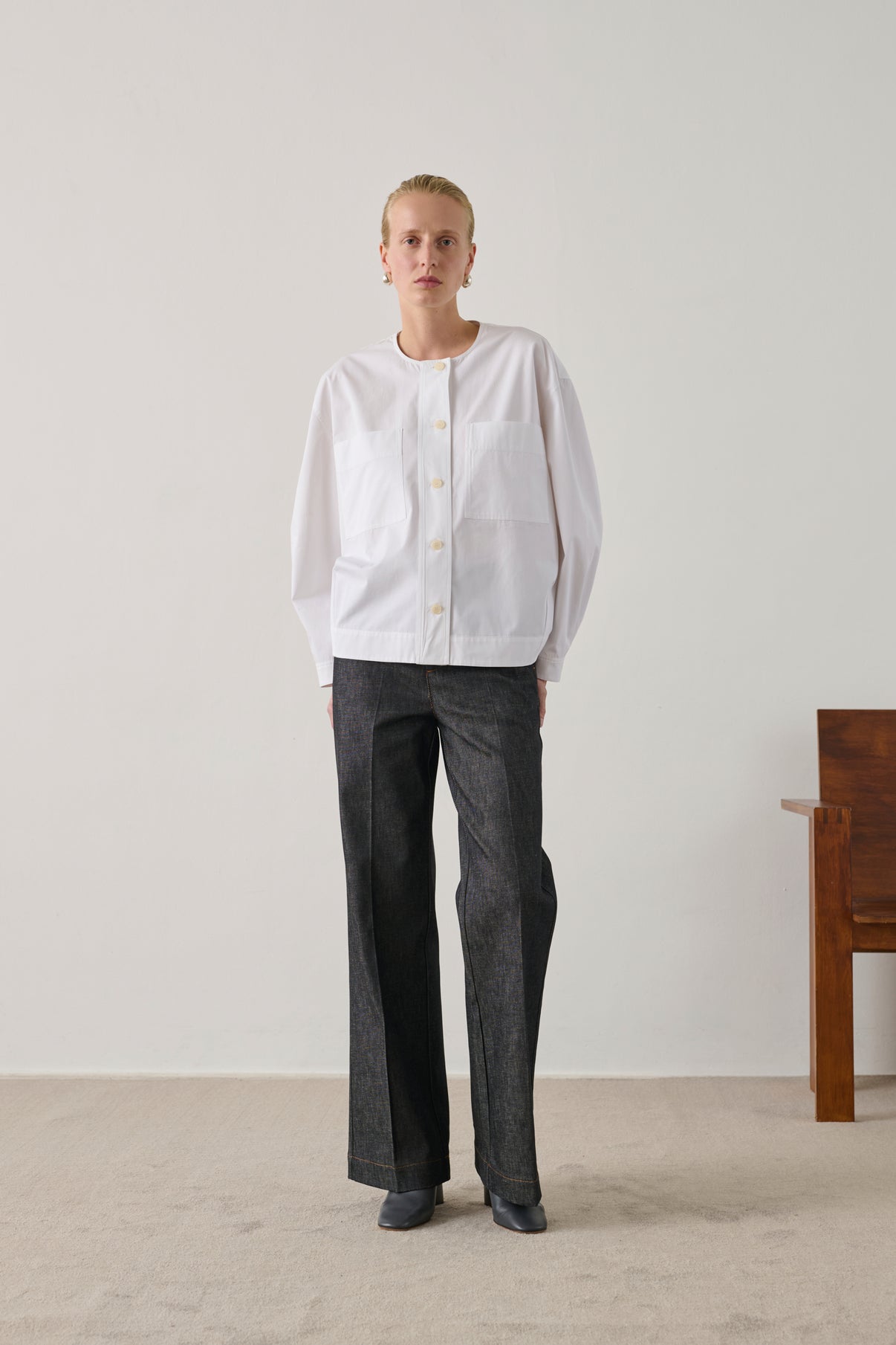 Vaqueros California - denim Brut Negro - Mujer vue 5