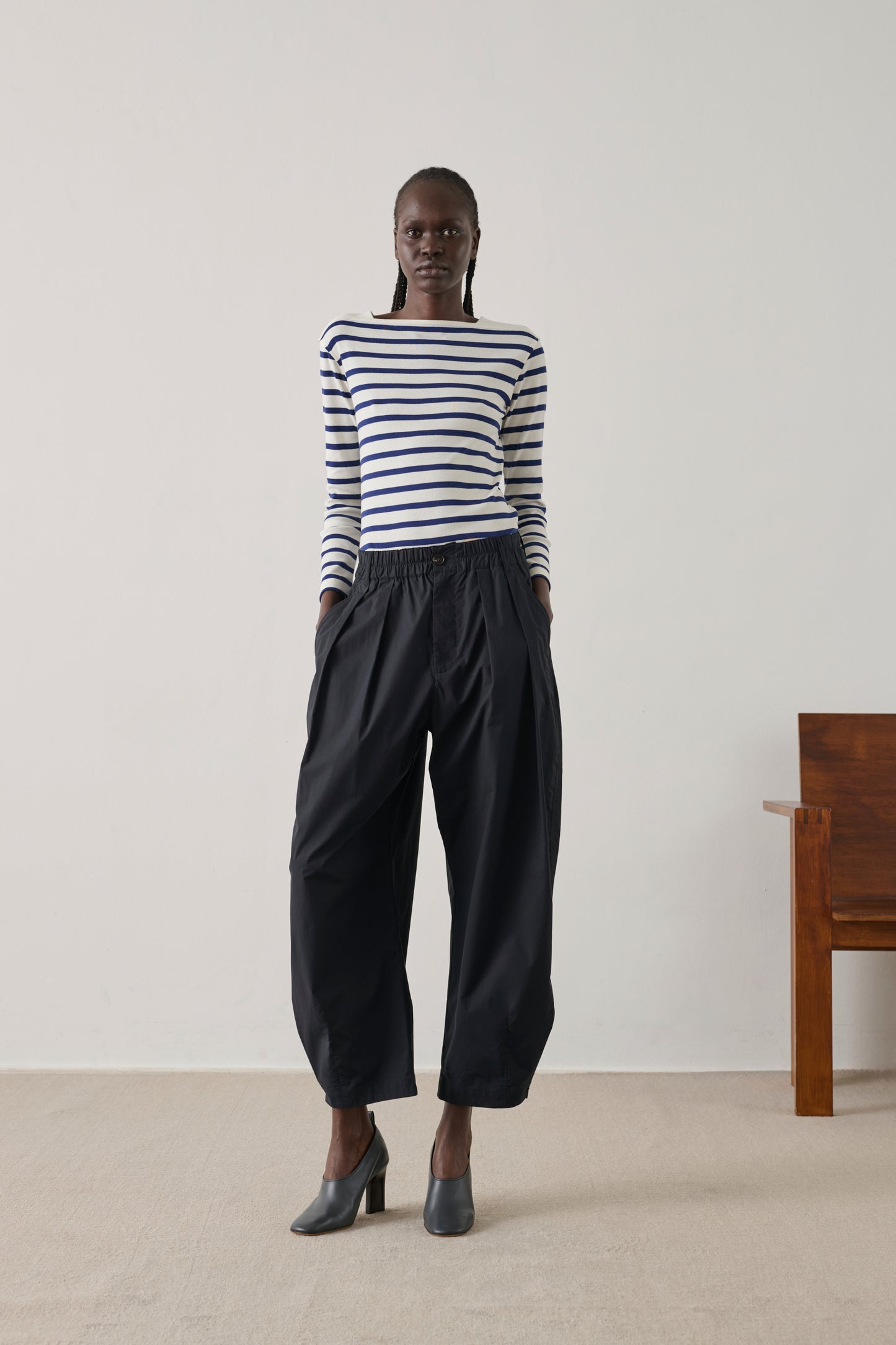 T-shirt Katy - White/Blue - Cotton - Women