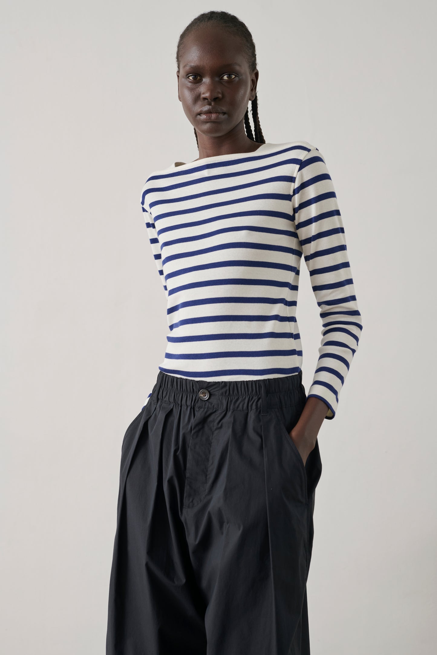 T-shirt Katy - White/Blue - Cotton - Women
