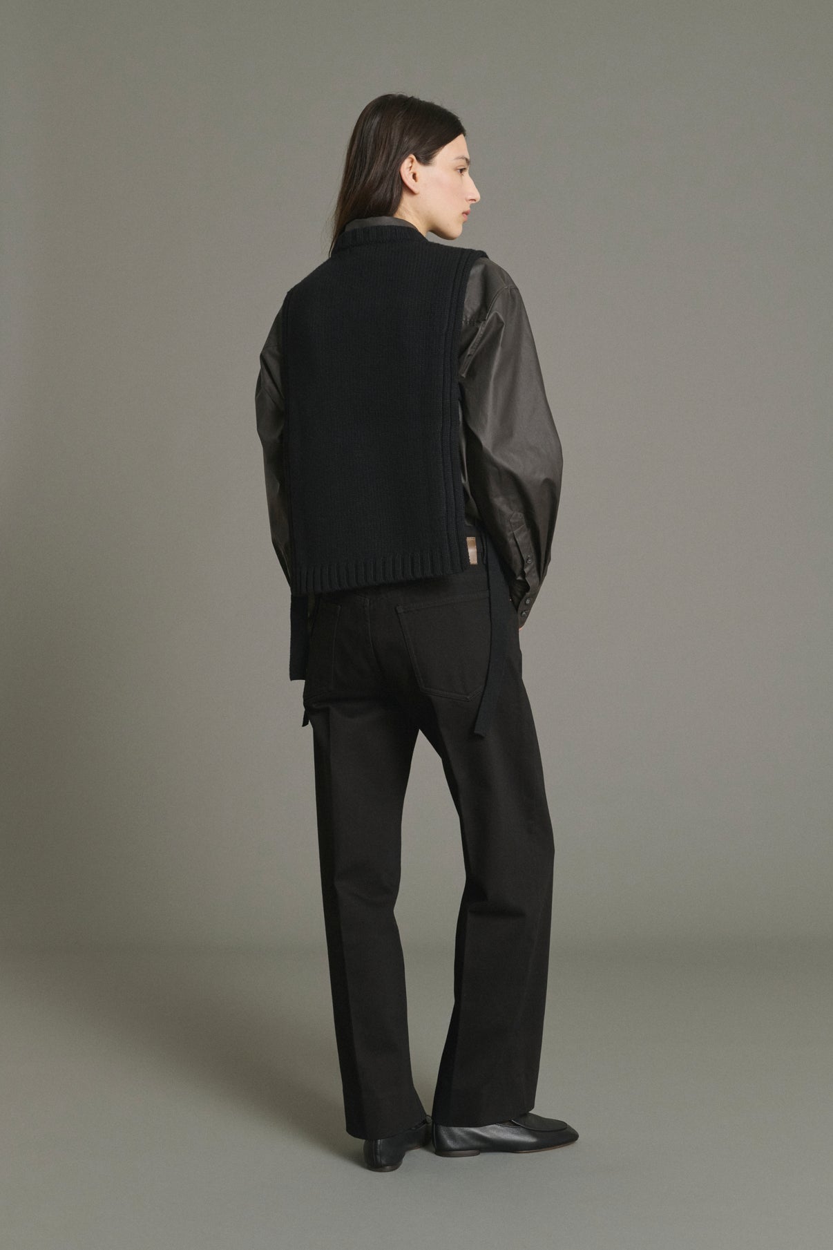 Pullover Uzel - Black - Wool - Women vue 2